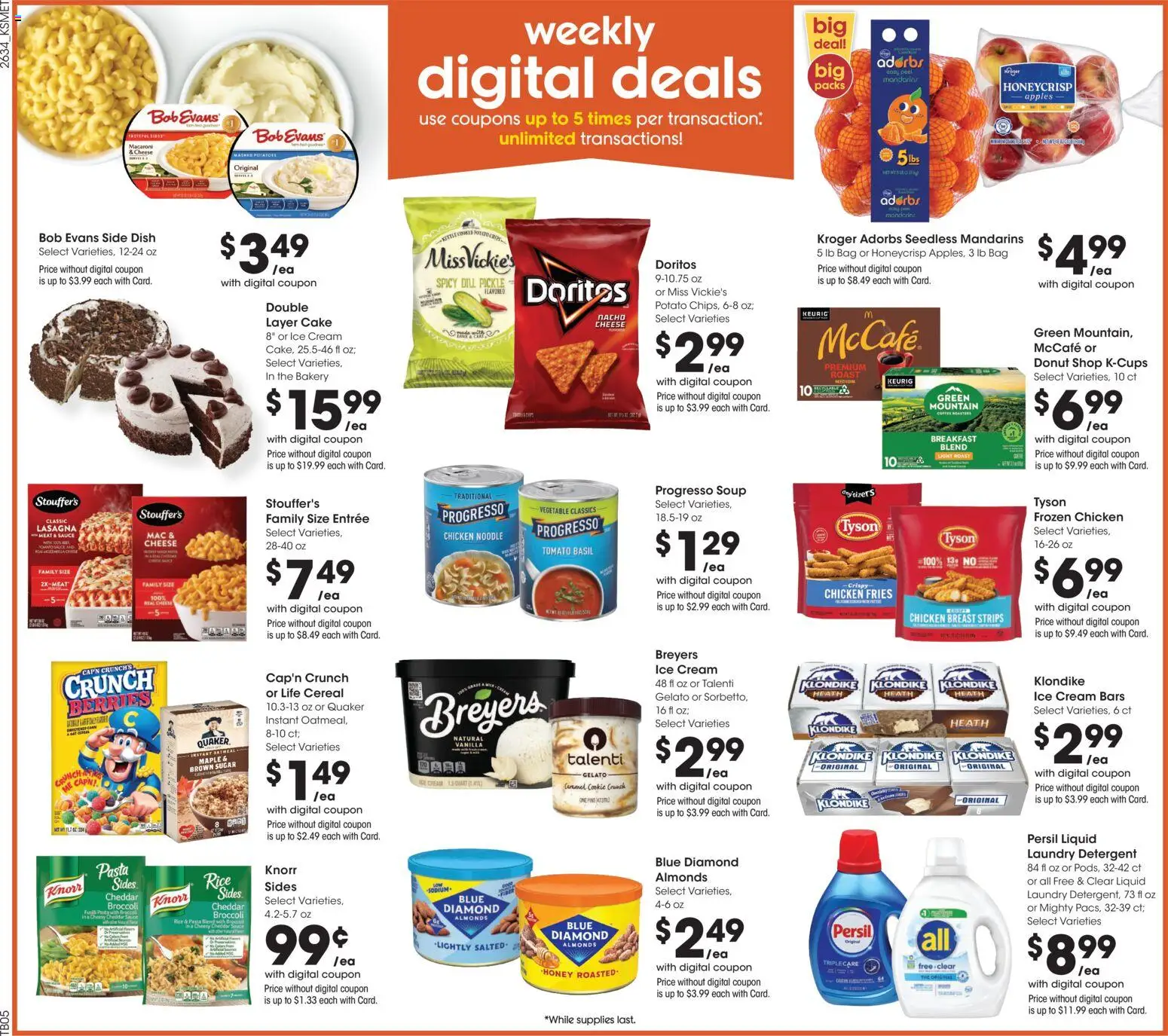 King Soopers Weekly Ad - valid from 09/23/2026 | Page: 2 | Products: Almonds, Detergent, Lasagna, Bag