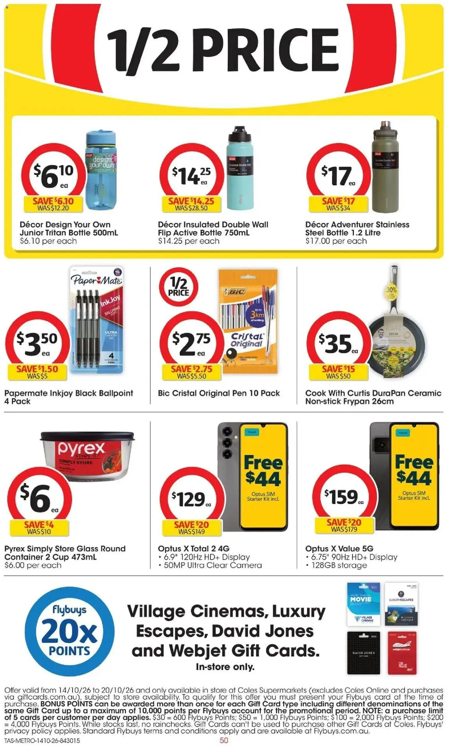 ﻿Coles catalogue valid from 14/10/2026 > Online Australia | Page: 50