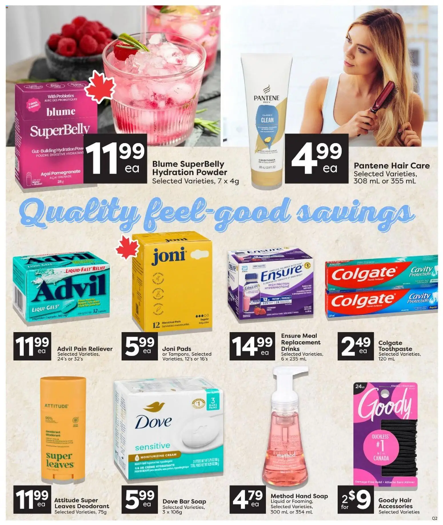 Quality Foods flyer valid from Aug 20, 2026 | Page: 12 | Products: Powder, Soap, Toothpaste, Protein