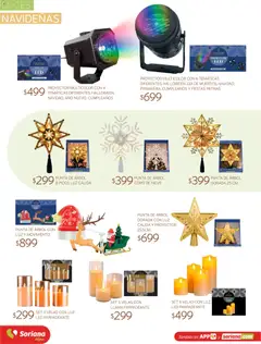 Vista previa de Soriana Híper - Decoracion Navideña, nuevo folleto de la tienda, válido en México a partir del 30/09/2026 | Página: 57 | Productos: Luz LED, Luces navideñas, Proyector, Velas