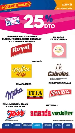 Vista previa La Anonima catálogo válido desde el 30/07/2026 | Página: 23 | Productos: Polvo, Mani, Café, Planta