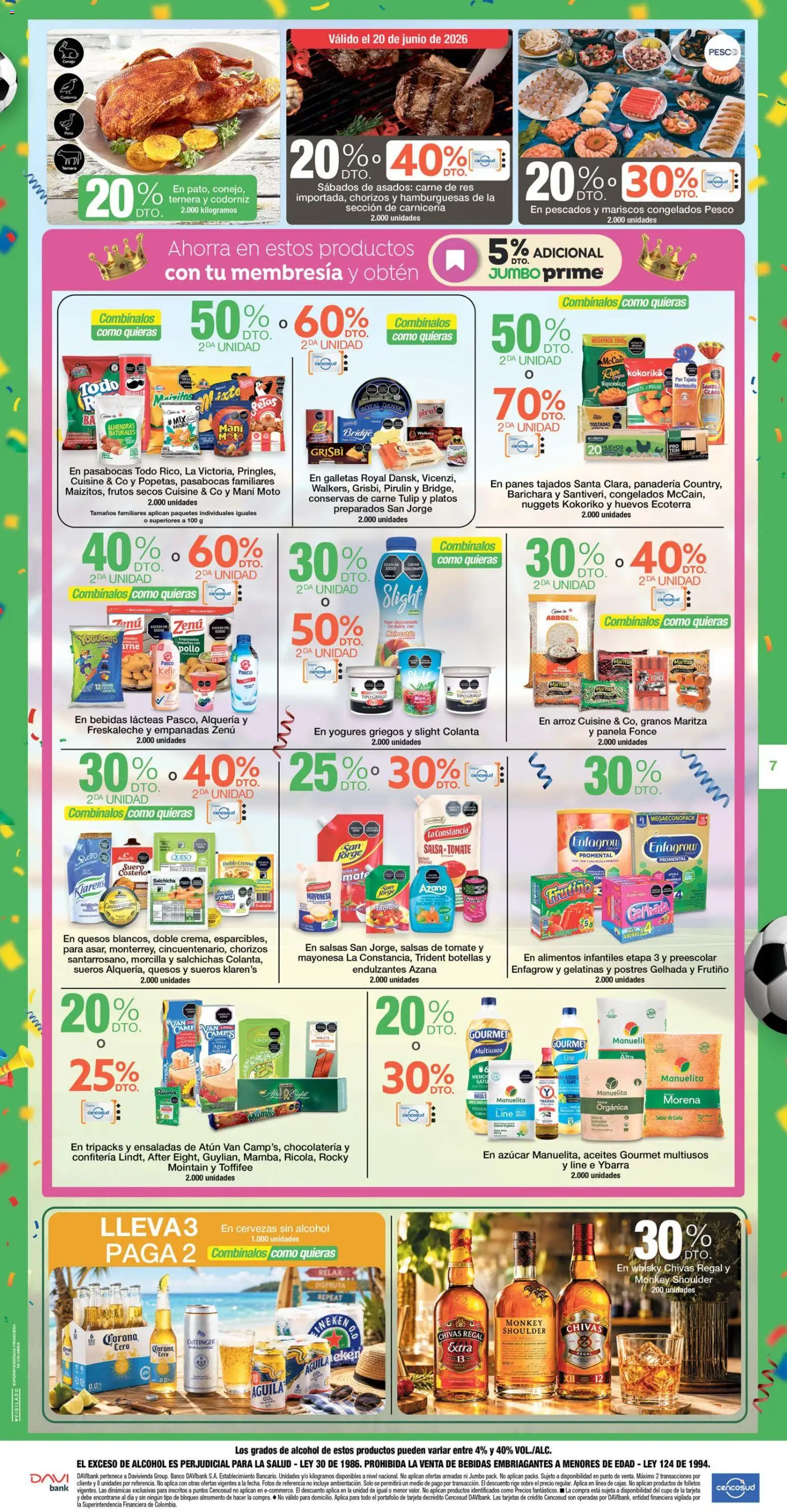 Jumbo revista - valida desde el 18.06.2026 | Página: 7 | Productos: Queso crema, Galletas, Tomate, Huevos