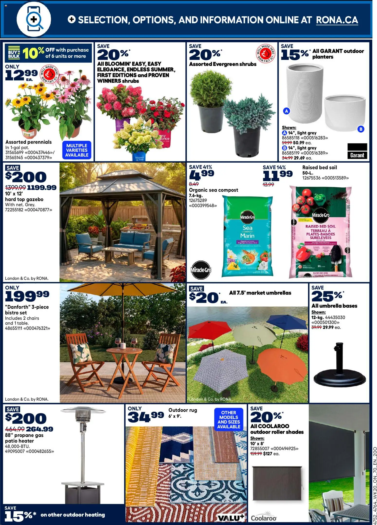 Rona flyer valid from 11.06.2026 | Page: 11 | Products: Umbrella, Bed