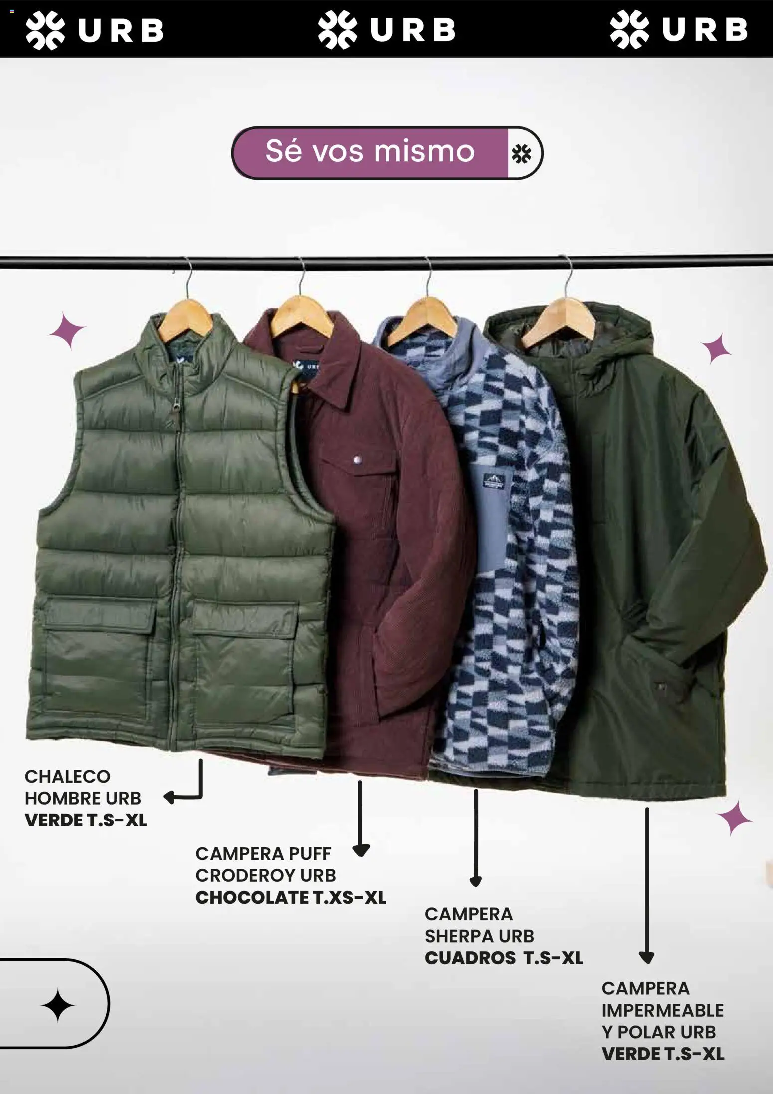 Jumbo - Catálogo URB | Otoño & Invierno │ válido desde el 17/04/2026 | Página: 15 | Productos: Campera, Chaleco, Chocolate
