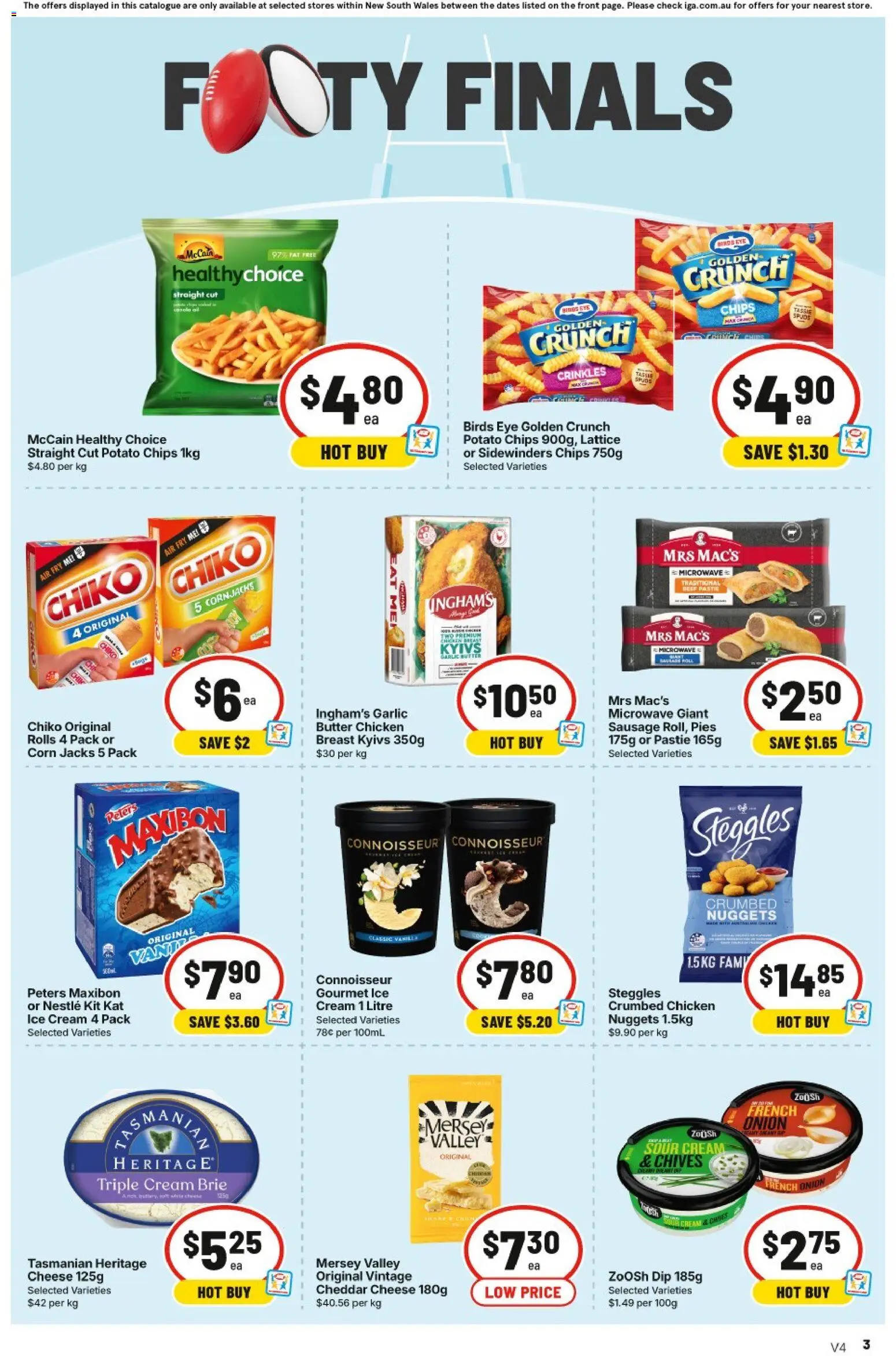 IGA catalogue - valid from 16/09/2026 | Page: 4 | Products: Sour cream, Cream, Cheddar, Microwave