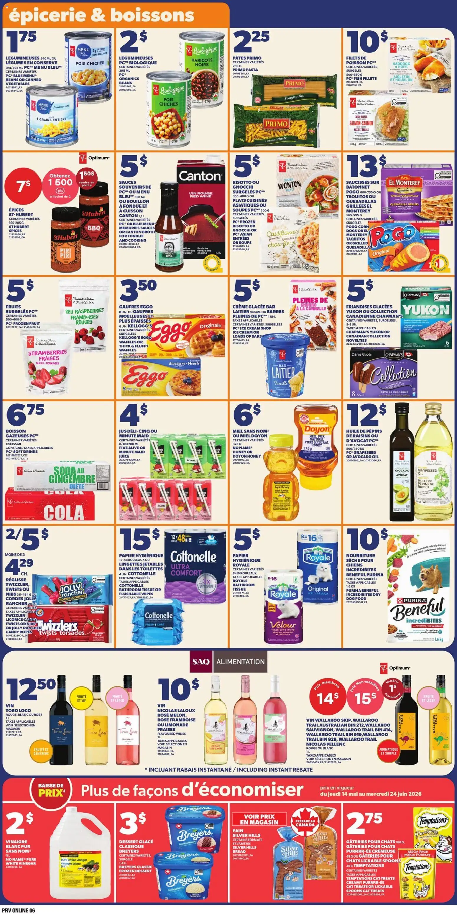 Provigo flyer valid from 21.05.2026 | Page: 9 | Products: Fish, Cream, Oil, Chicken