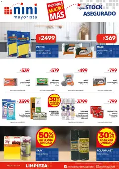 Vista previa NINI Mayorista ofertas válido desde el 24/08/2026 | Página: 13 | Productos: Desinfectante, Baño, Esponja, Guantes