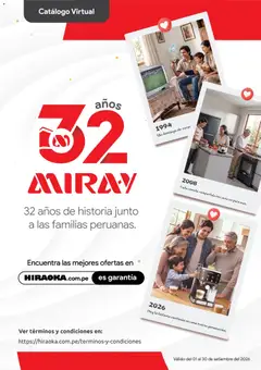 Vista previa de folleto Hiraoka catálogo de la Hiraoka válido desde 01/09/2026