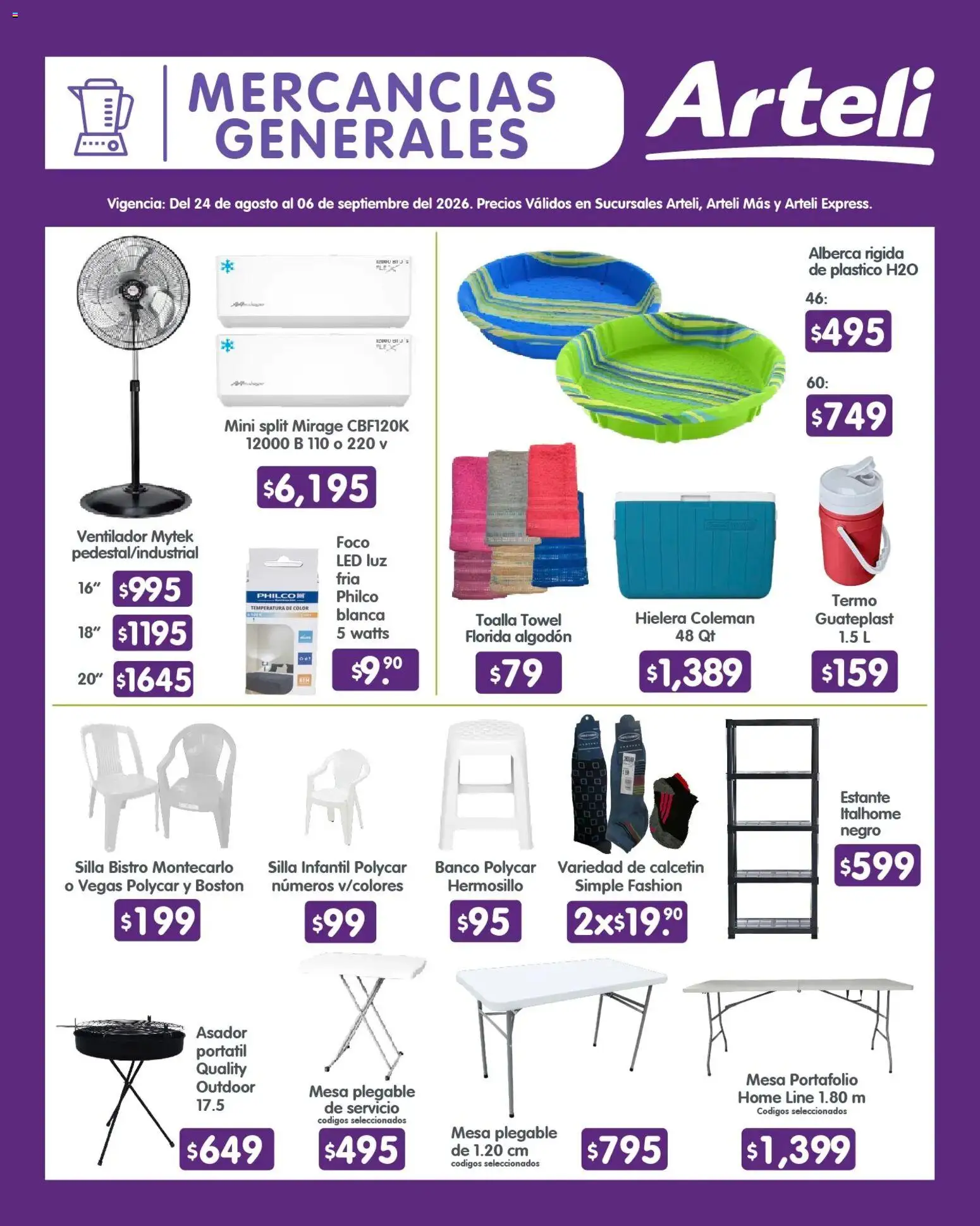 Nuevas ofertas de Arteli válidas en toda la República Mexicana desde el 24/08/2026. ¡Encuentra las mejores ofertas en Arteli folleto Quincenal! | Página: 16