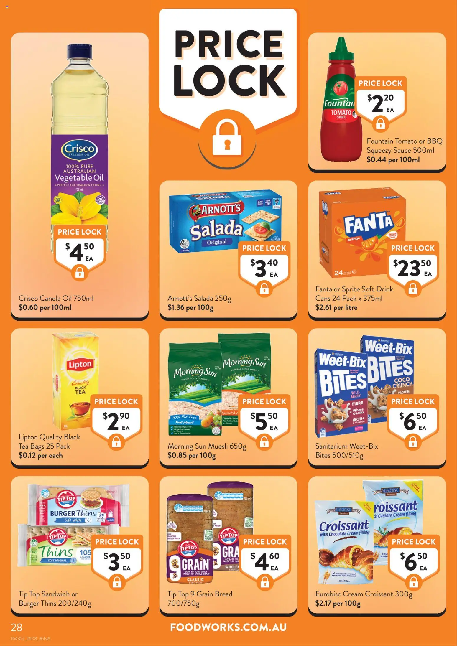Foodworks catalogue - valid from 26/08/2026 | Page: 28 | Products: Tomato, Sprite, Fanta, Muesli