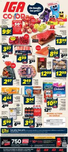 Preview of IGA weekly flyer / circulaire from shop IGA valid from Oct 8, 2026