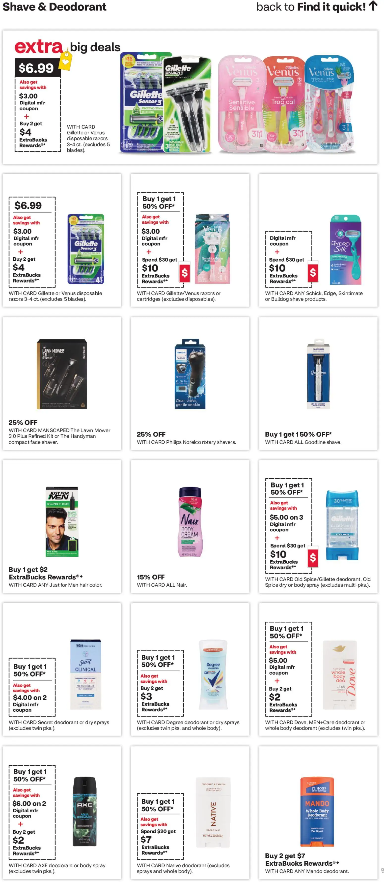 CVS Pharmacy Weekly Ad - CO - valid from 07.06.2026 | Page: 16 | Products: Lawn Mower, Mower, Axe, Cream