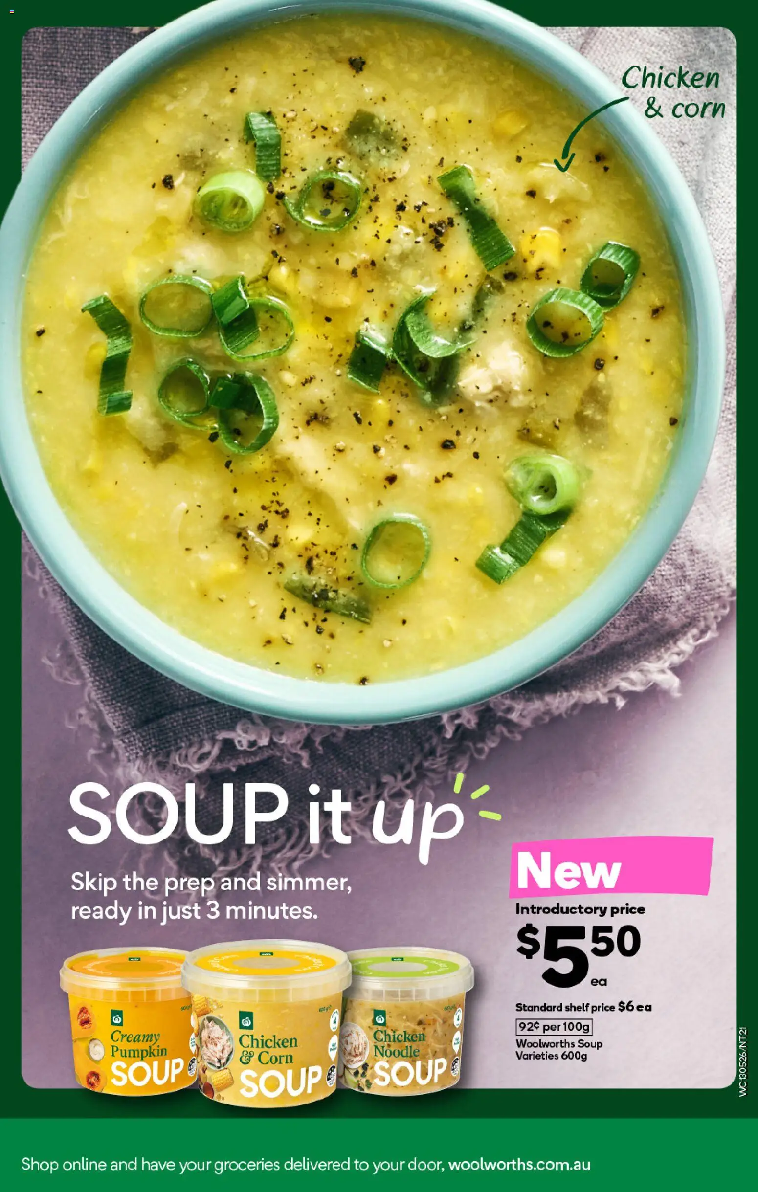 Woolworths catalogue - valid from 13.05.2026 | Page: 21 | Products: Shelf, Chicken, Soup, Pumpkin