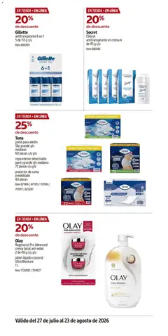 Vista previa de Olay, Regenerist Pro Advanced, crema facial anti-edad, 2 de 48 g c/u y/o, jabón líquido corporal, Ultra Moisture, 1L, Olay Regenerist Pro Advanced crema facial anti-edad, 2 unidades de 48 g cada una, y jabón líquido corporal Ultra Moisture de 1L., nuevo folleto de la tienda, válido en México a partir del 27/07/2026 | Página: 30