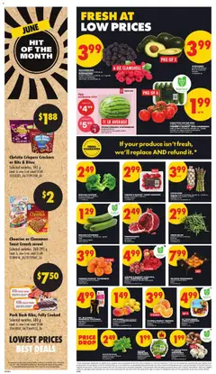 Preview of TOMATOES ON THE VINE or FARMER'S MARKET™ MINI CUCUMBERS, Tomatoes on the vine product of Ontario, Canada no. 1 grade. Mini cucumbers pkg of 6. from shop No Frills valid from 04.06.2026 | Page: 2