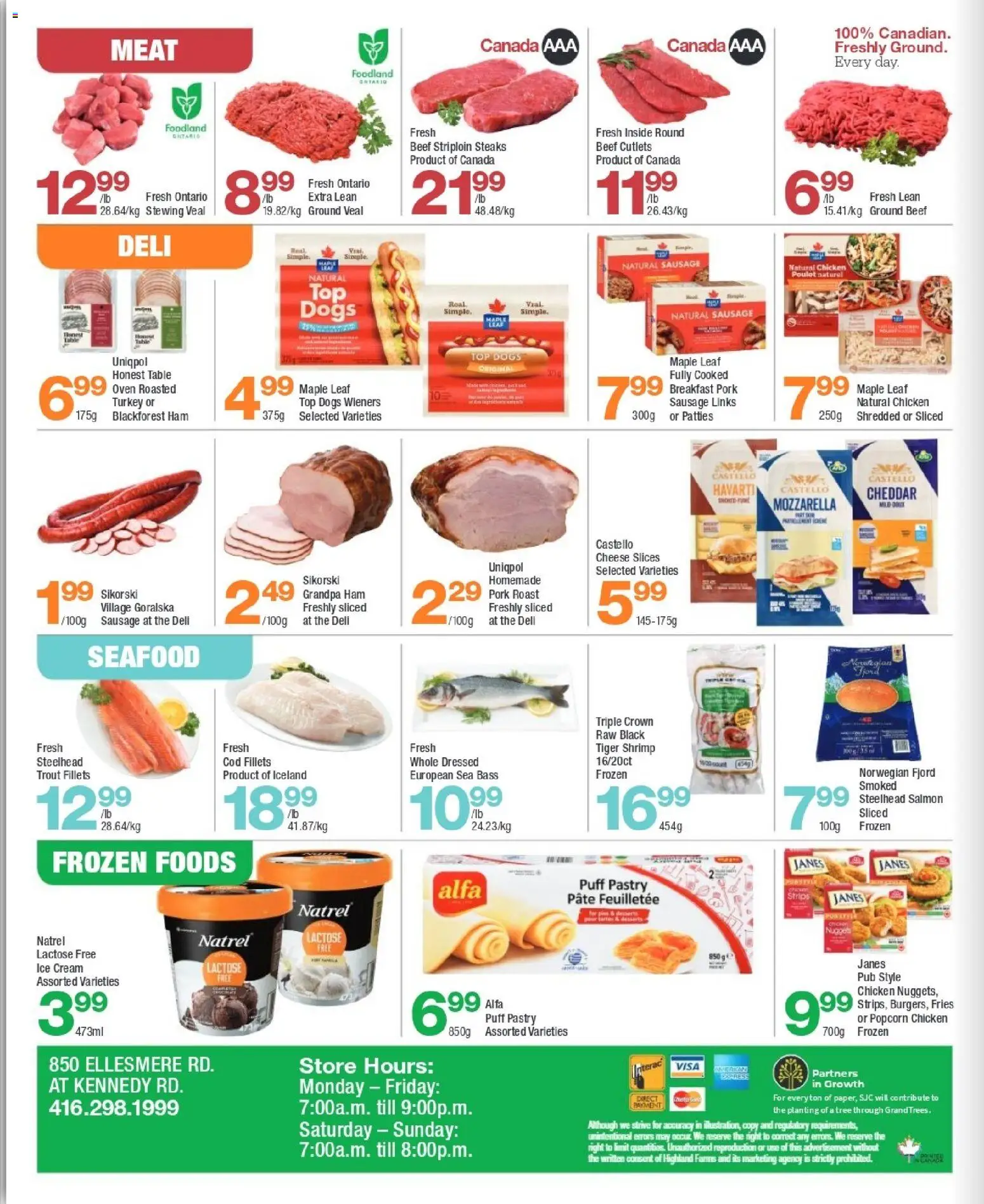 Highland Farms flyer valid from Sep 24, 2026 | Page: 4 | Products: Oven, Fries, Meat, Chicken