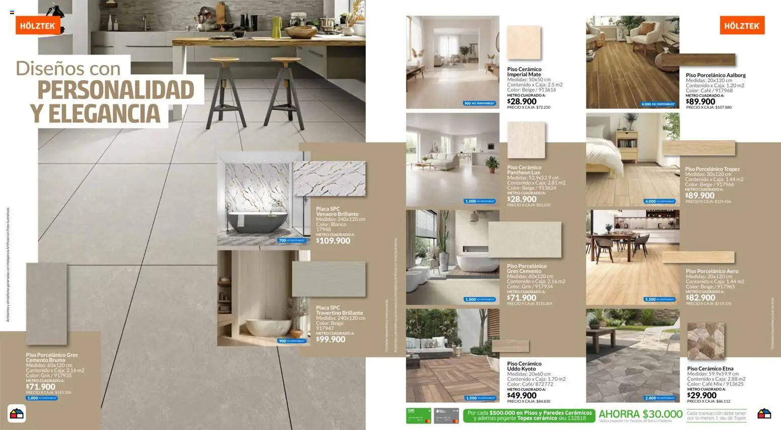 Homecenter revista - valida desde el 08/09/2026 | Página: 10 | Productos: Banco, Caja, Cemento, Café