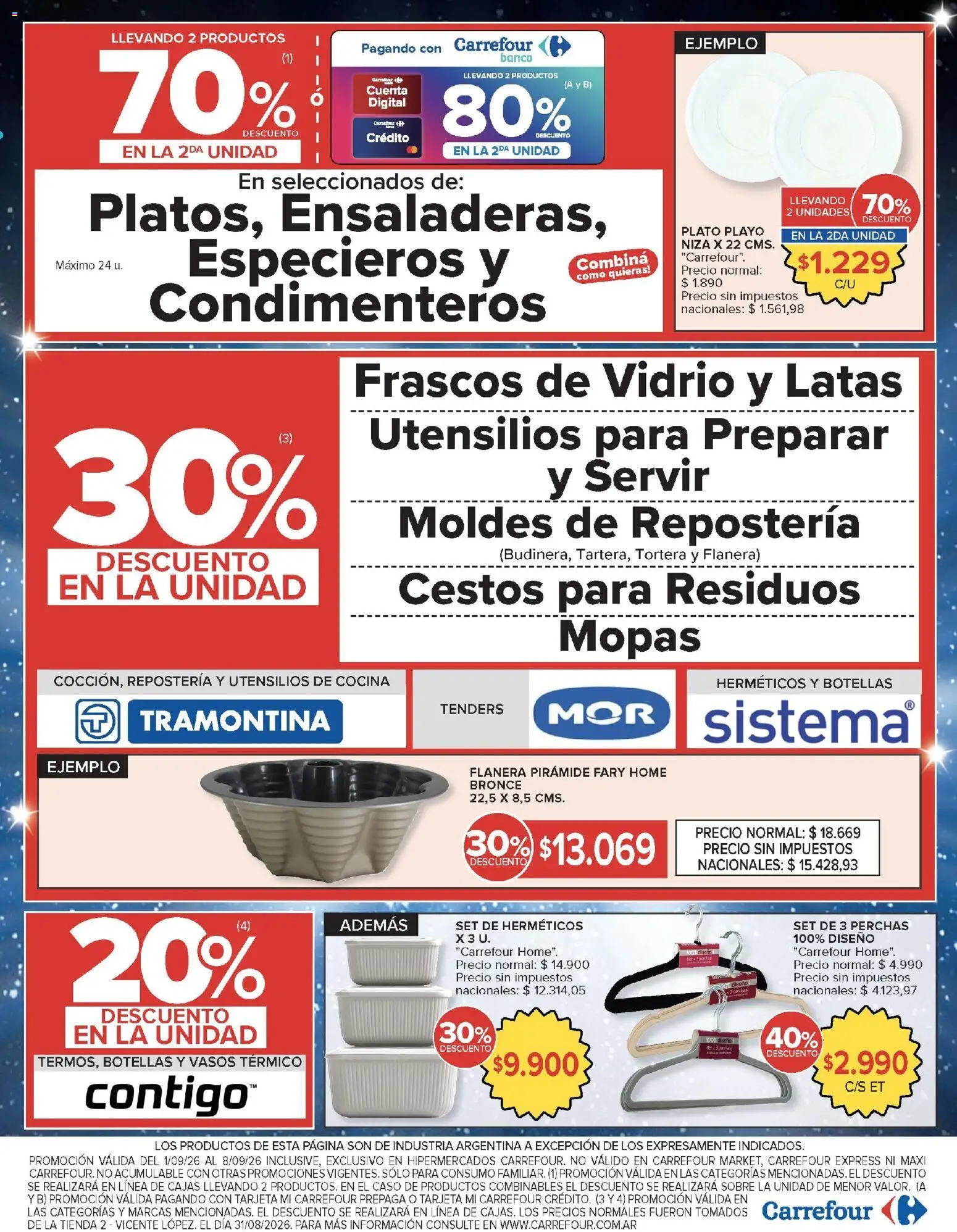 Carrefour - Ofertas │ válido desde el 01/09/2026 | Página: 25 | Productos: Flanera, Utensilios de cocina, Cocina, Sobre