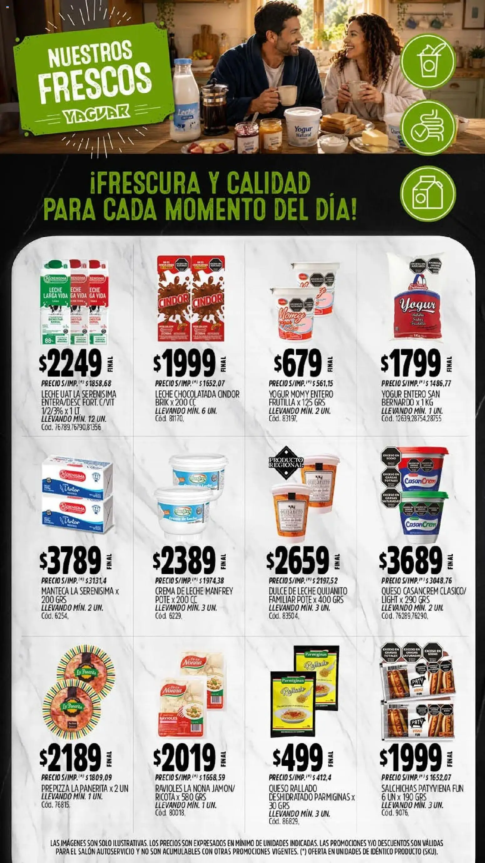 Yaguar - Oferta Semanal Salta │ válido desde el 27/07/2026 | Página: 11 | Productos: Manteca, Queso, Chocolatada, Crema