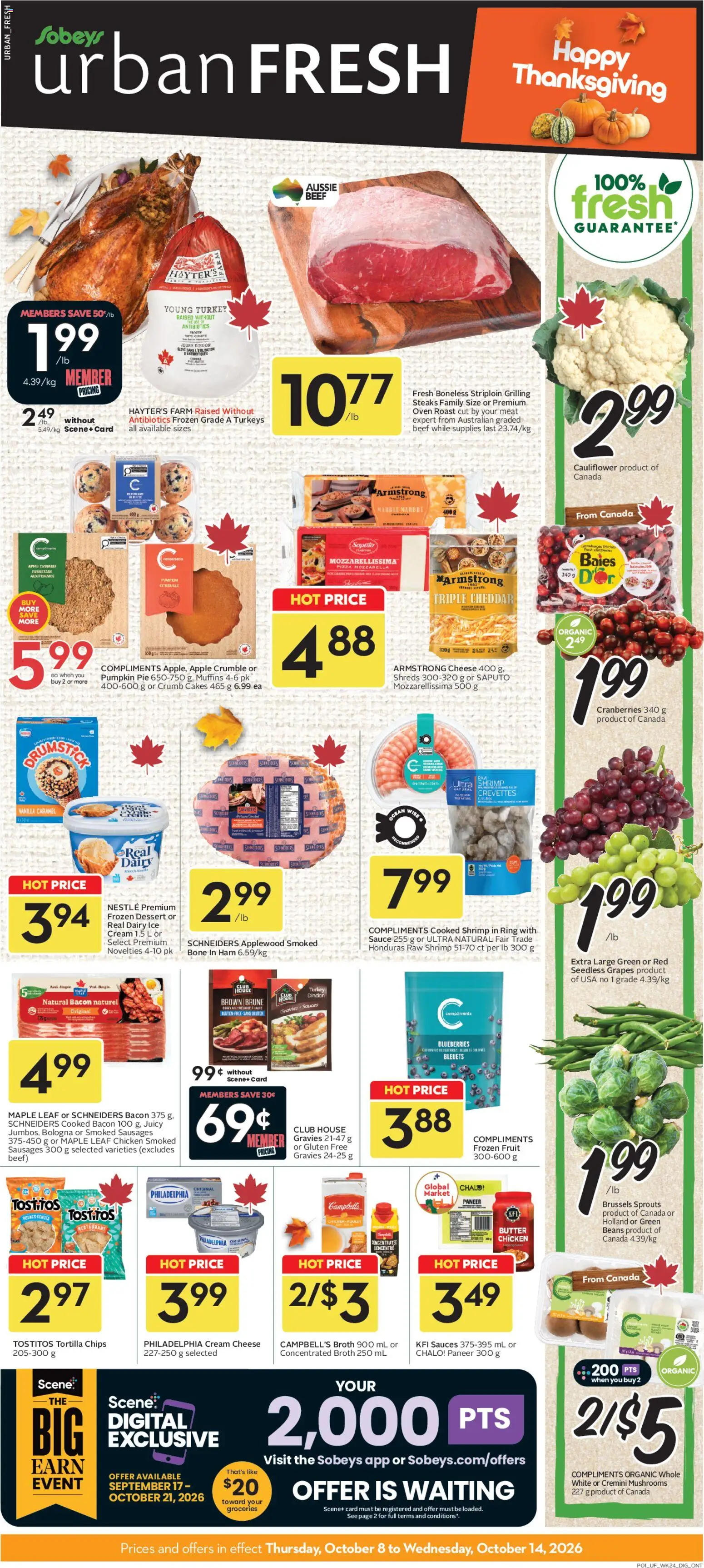 Sobeys flyer valid from Oct 8, 2026 | Page: 1