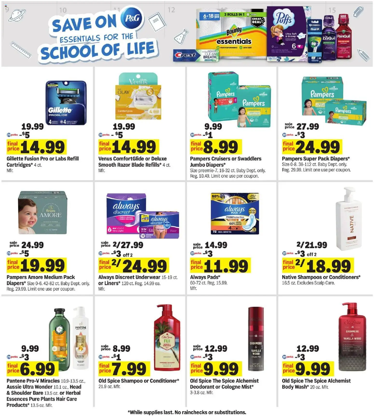 Meijer Weekly Ad - MI - valid from 07/29/2026 | Page: 37 | Products: Fusion, Shampoo, Underwear, Razor Blade