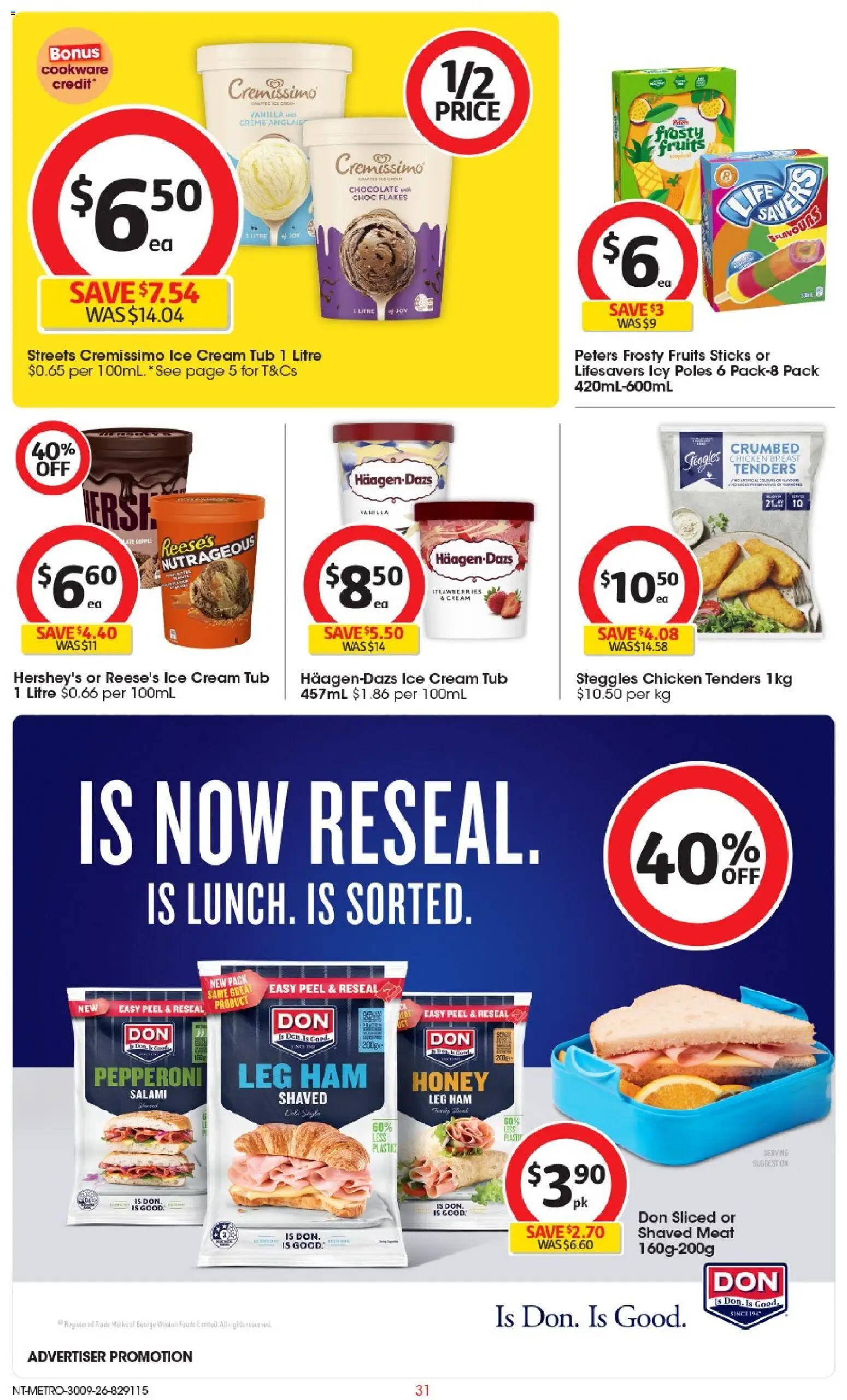 Coles catalogue - valid from 30/09/2026 | Page: 31 | Products: Ham, Chicken, Chicken breast, Ice