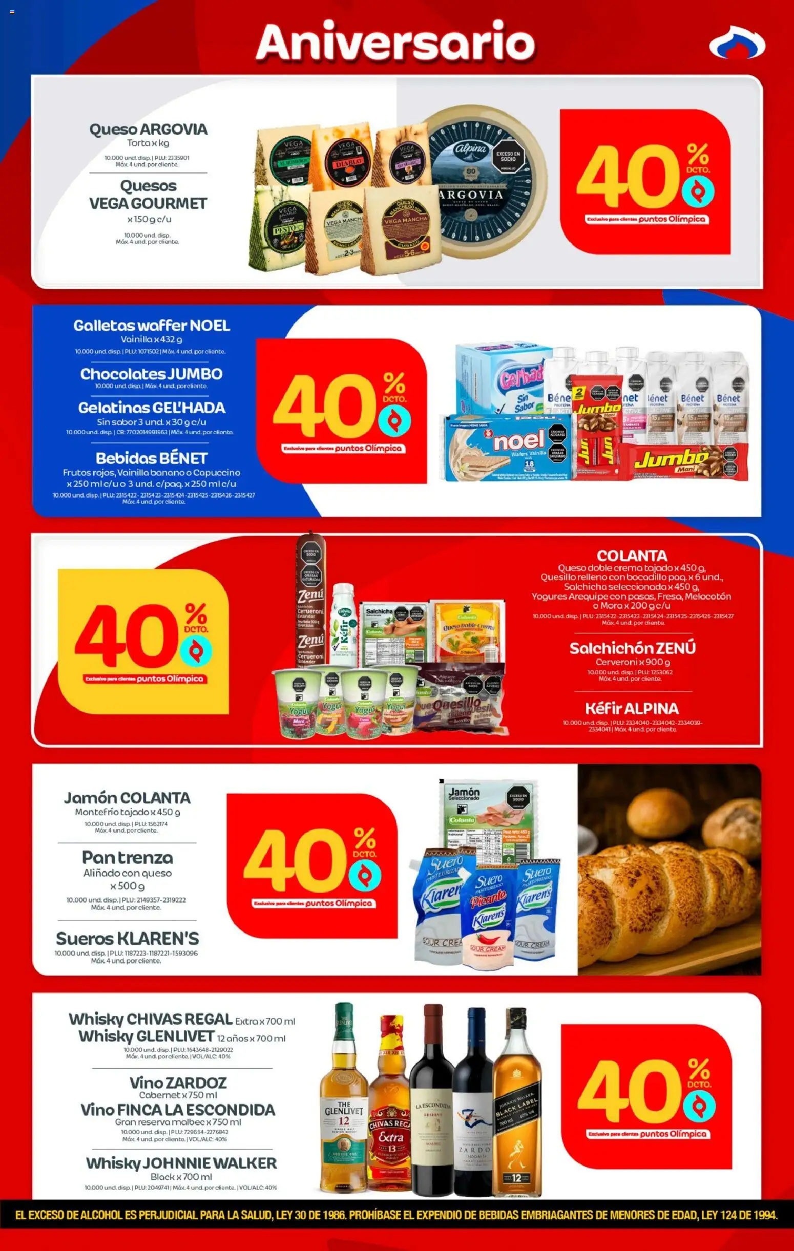 Olímpica revista - valida desde el 11/08/2026 | Página: 2 | Productos: Galletas, Kéfir, Chocolates, Queso