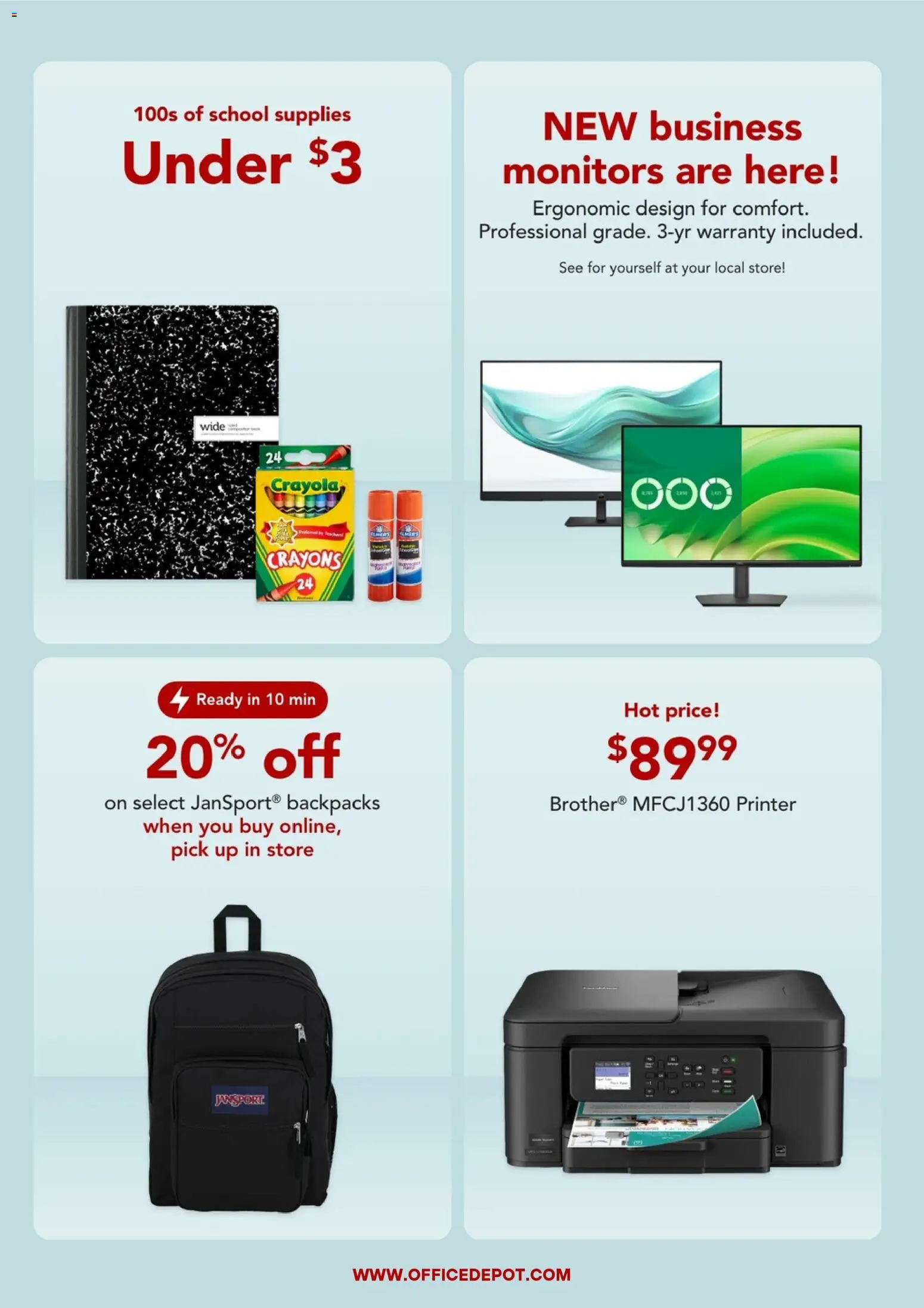Office Depot Weekly Ad - valid from 08/01/2026 | Page: 7 | Products: Printer