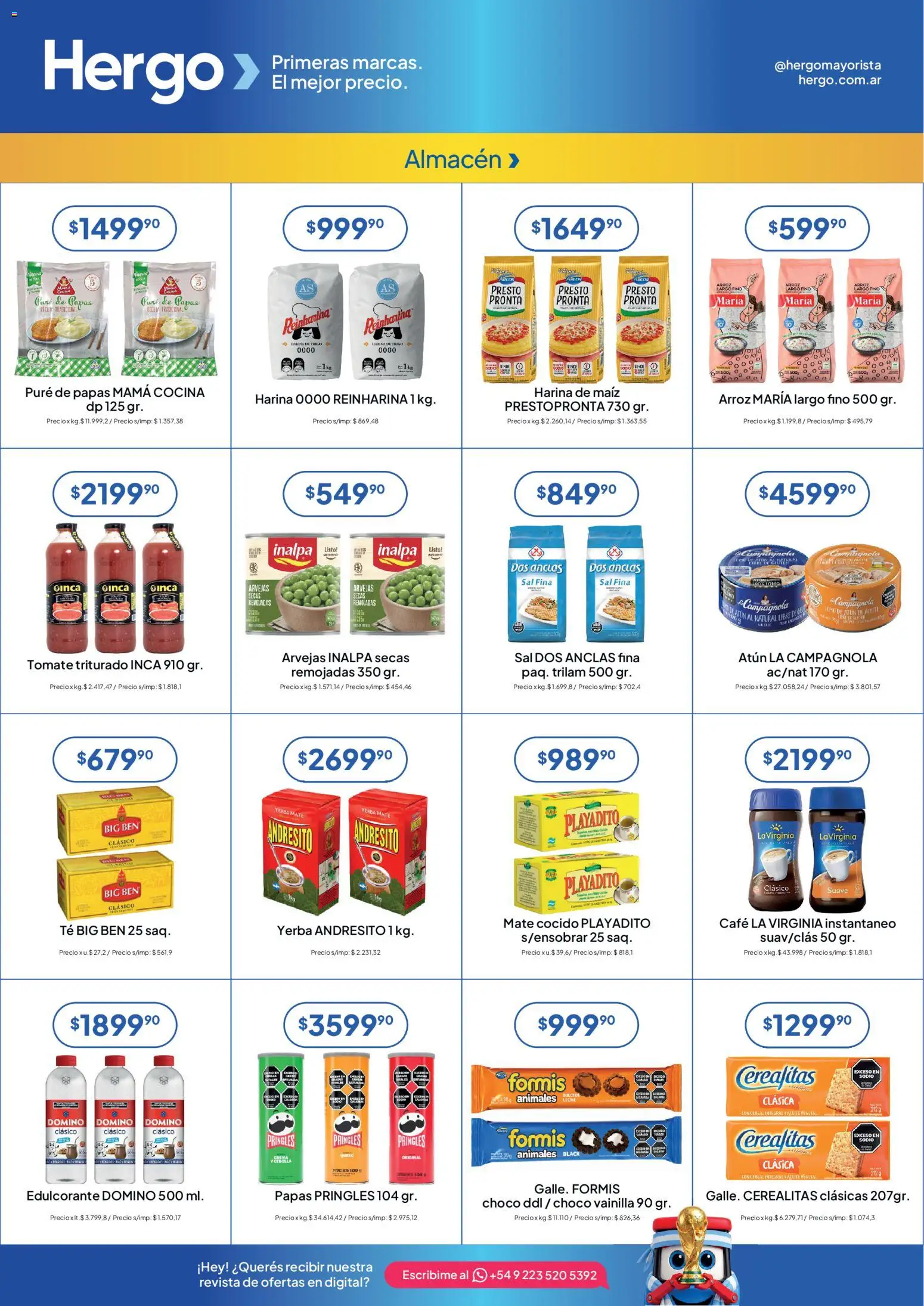 Hergo catálogo │ válido desde el 15/07/2026 | Página: 2 | Productos: Atún, Tomate, Arroz, Té