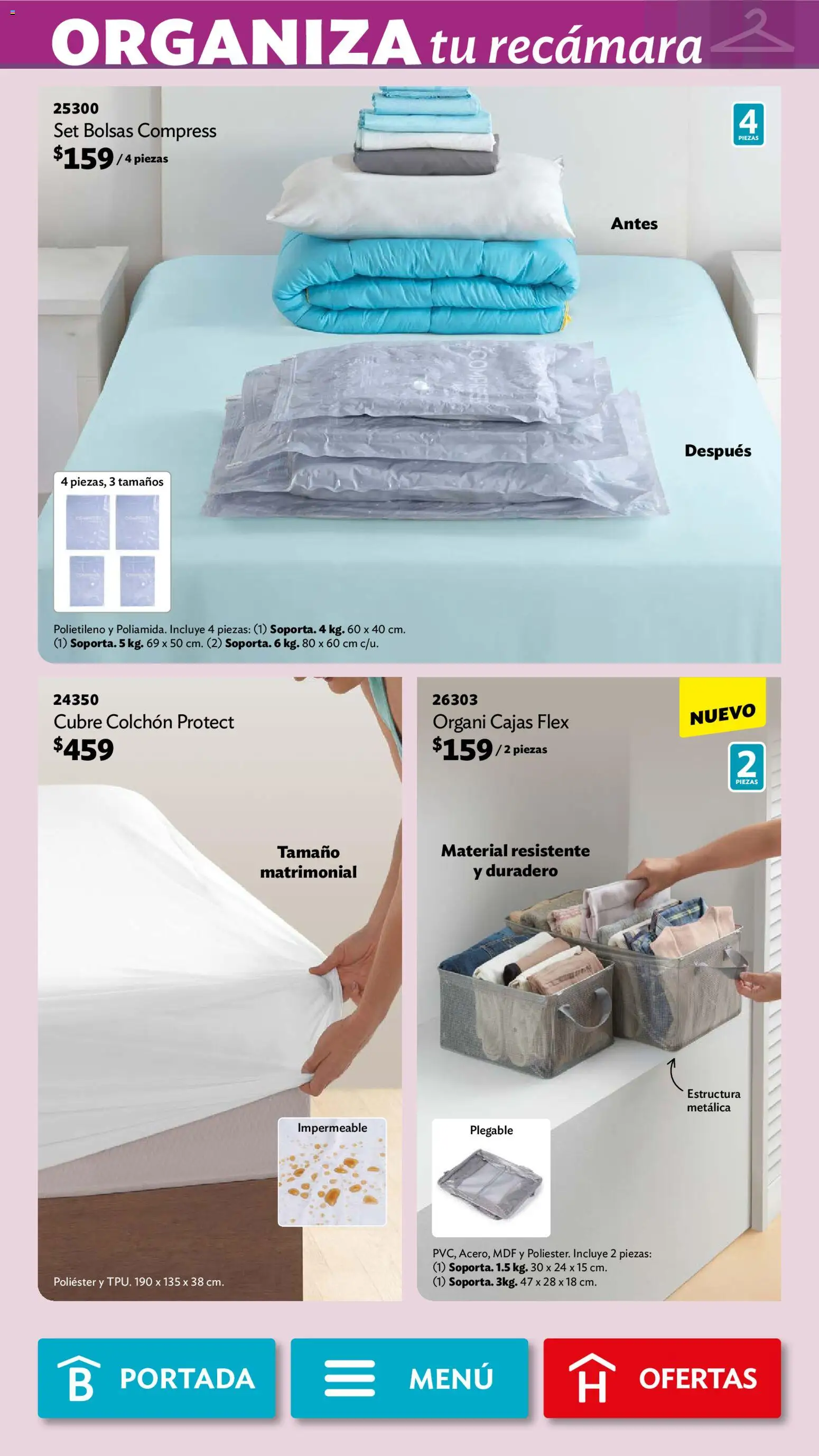 Nuevas ofertas de Betterware válidas en toda la República Mexicana desde el 02/02/2026. ¡Encuentra las mejores ofertas en Betterware campaña 2 2026! | Página: 18 | Productos: Colchón