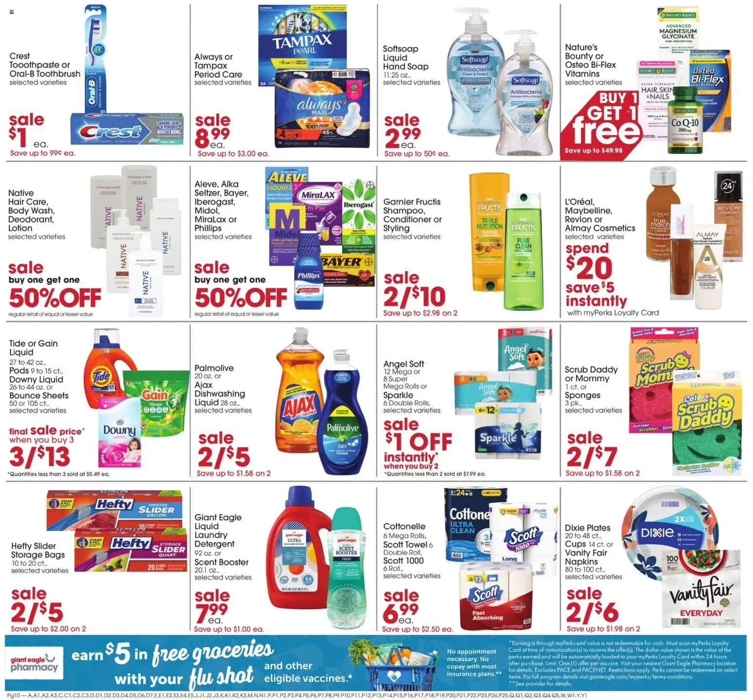 Giant Eagle Weekly Ad - valid from 08/13/2026 | Page: 8 | Products: Conditioner, Soap, Toothbrush, Sponges