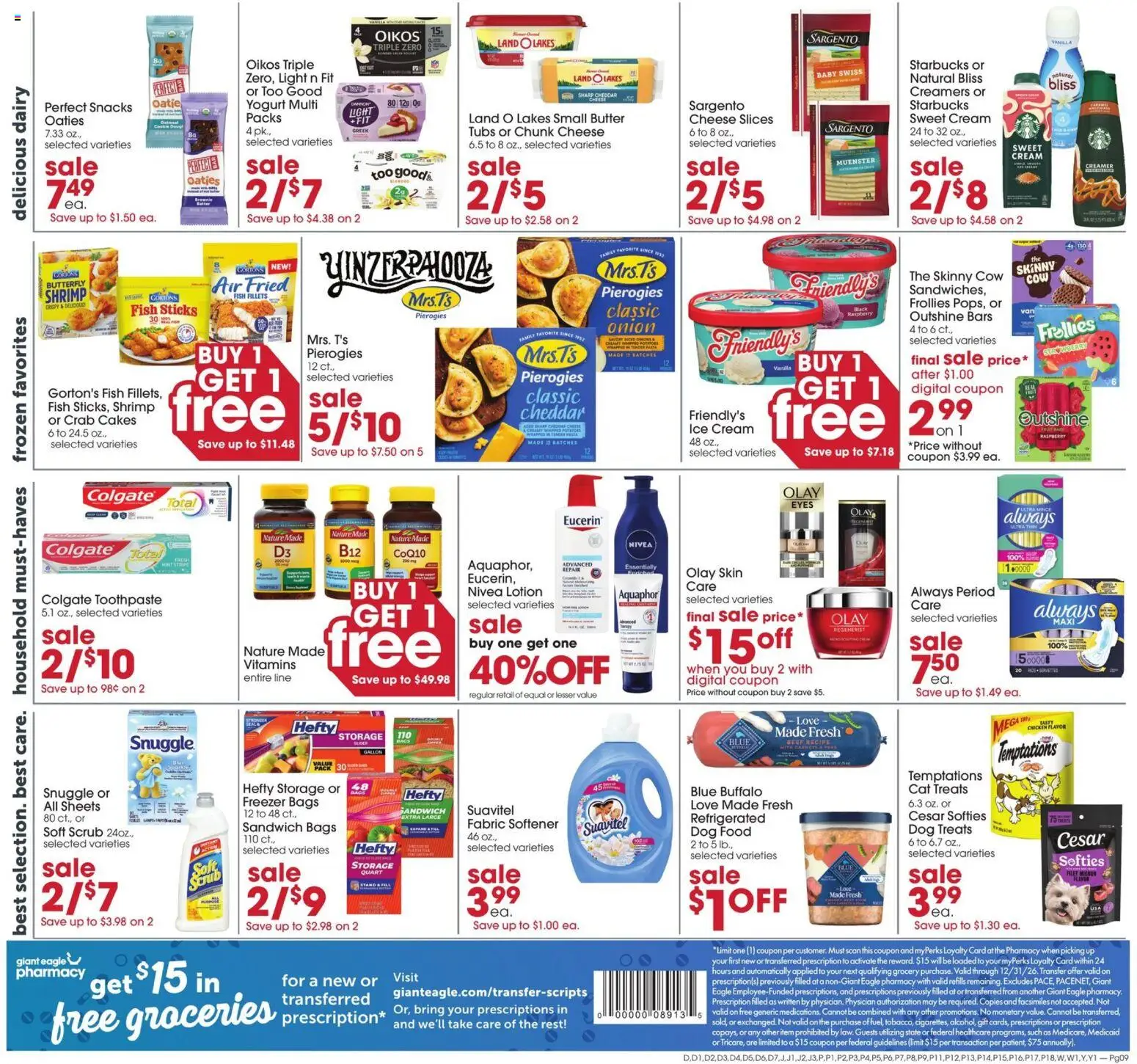 Giant Eagle Weekly Ad - valid from 07/23/2026 | Page: 9 | Products: Ratchet, Beef, Ice cream, Freezer
