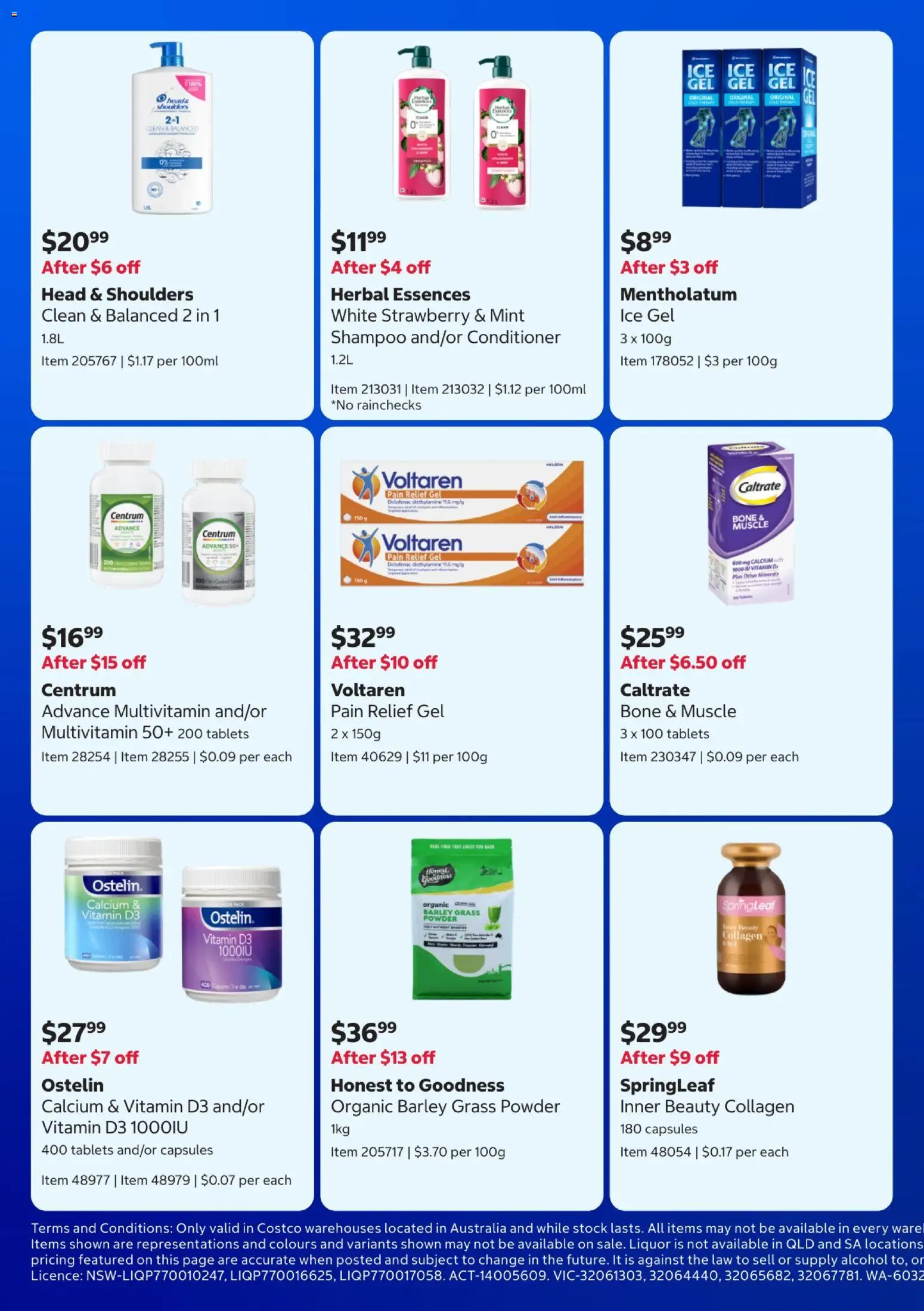 Costco catalogue - valid from 13.04.2026 | Page: 6 | Products: Collagen, Multivitamin, Vitamin, Pain relief
