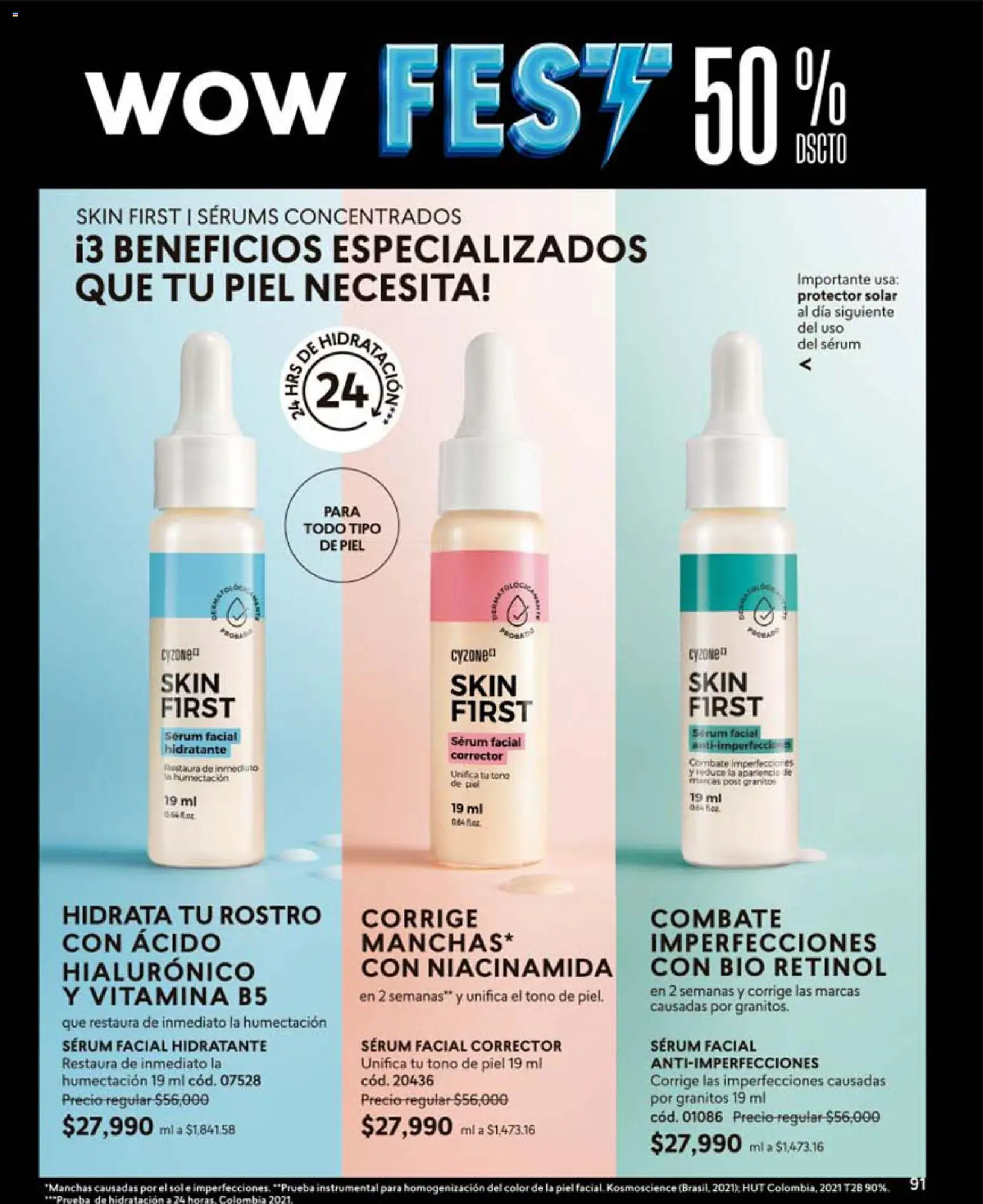 CyZone revista - valida desde el 19.05.2026 | Página: 91 | Productos: Serum, Protector solar, Corrector