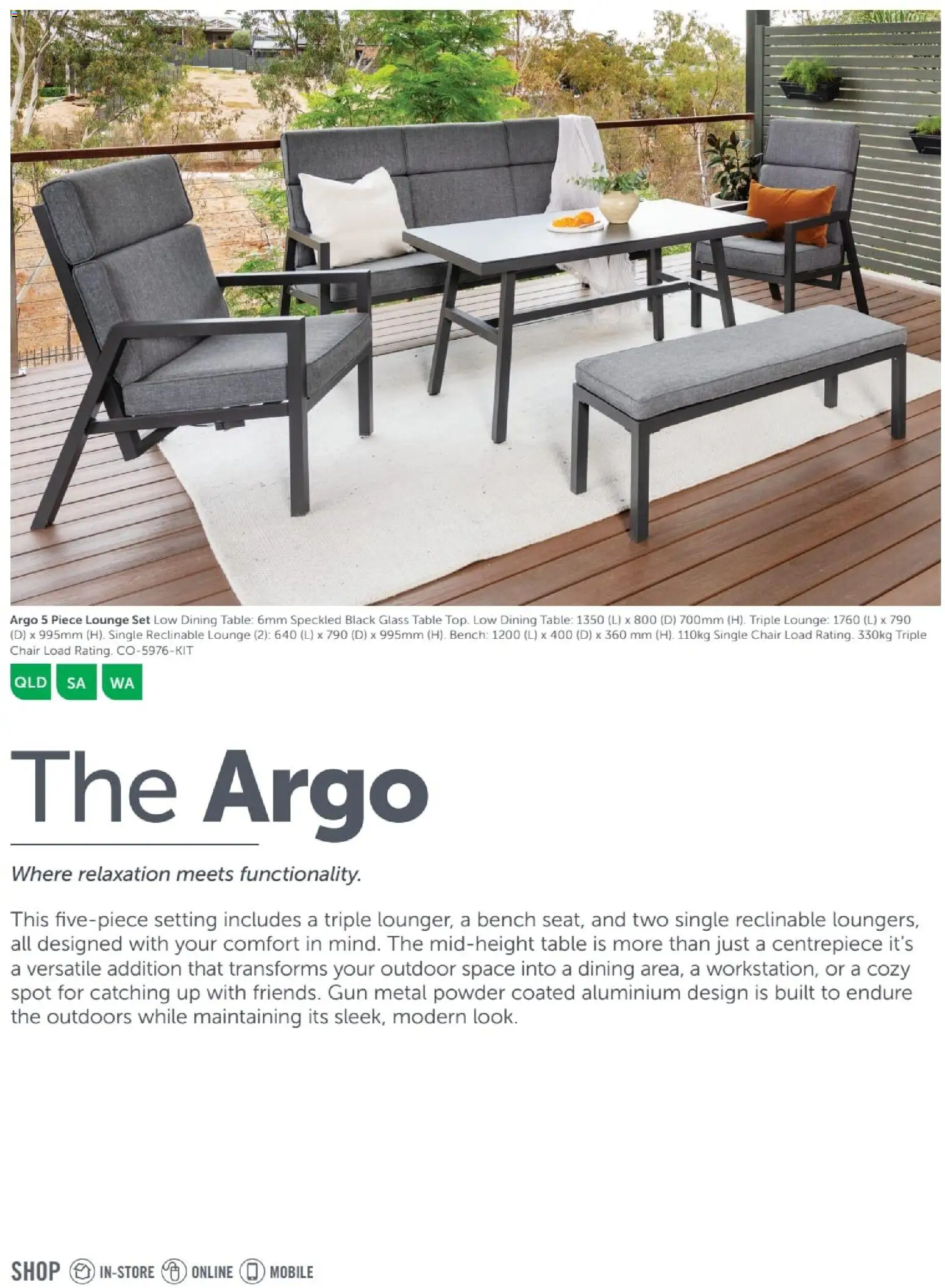 Stratco catalogue - valid from 04/12/2025 | Page: 14 | Products: Table, Centrepiece, Mobile, Bench
