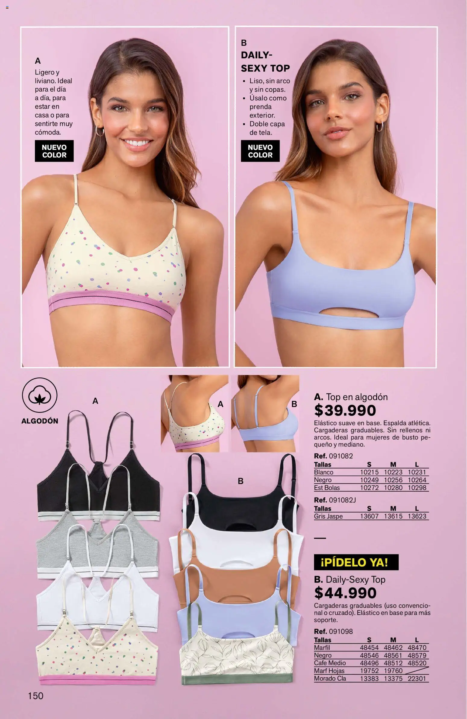 Leonisa revista - valida desde el 04.06.2026 | Página: 150 | Productos: Algodón, Top, Café