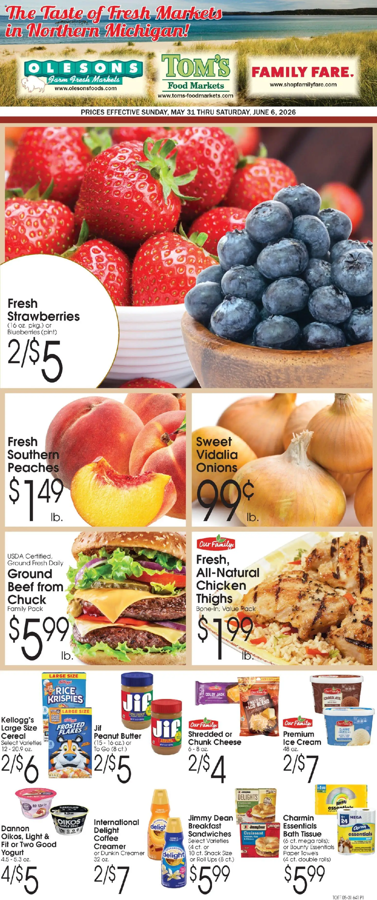 Family Fare Ad - valid from 31.05.2026 | Page: 1 | Products: Bath, Butter, Cheese, Coffee