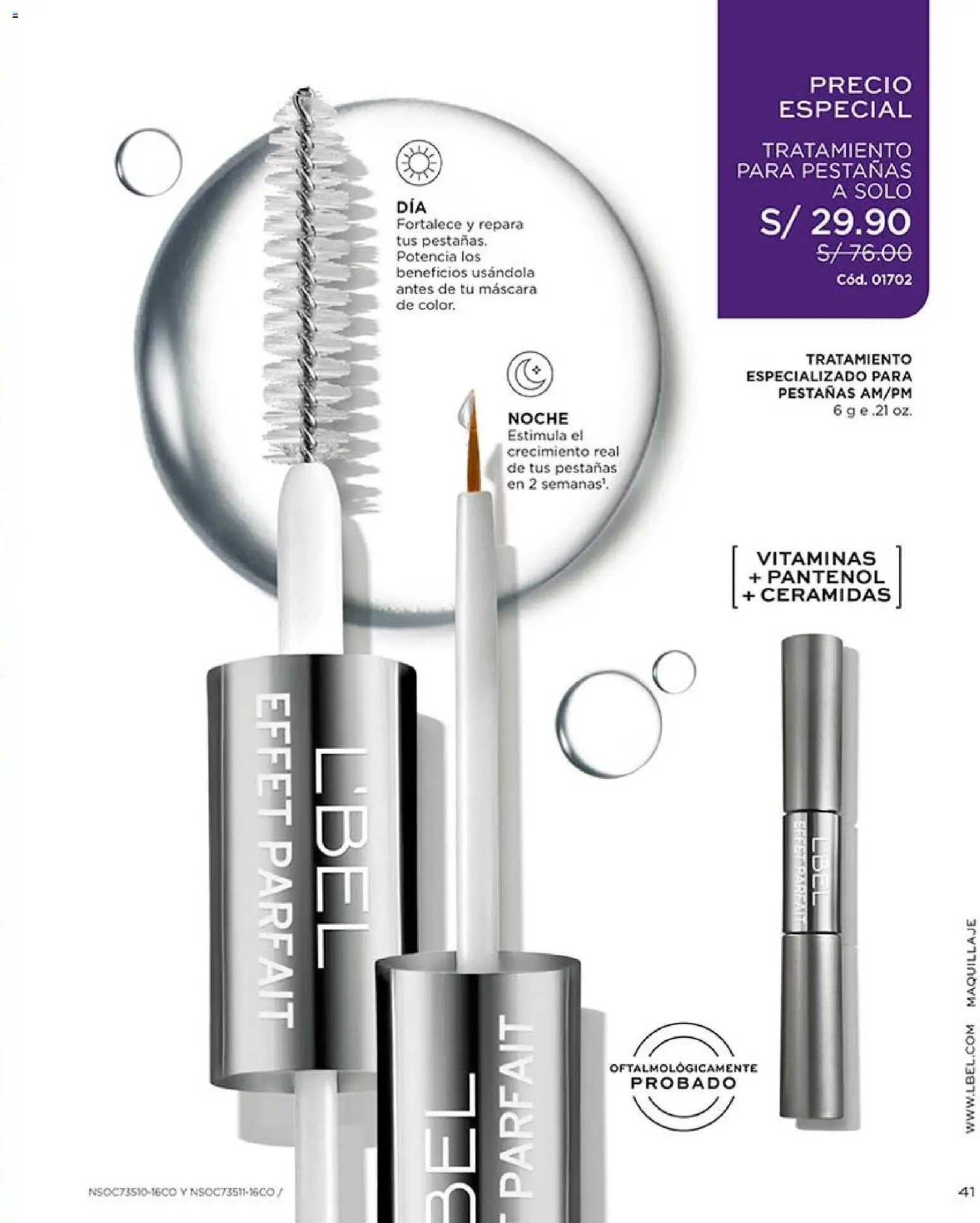 Catálogo L'Bel válido desde 22/08/2026 | Página: 41 | Productos: Máscara, Maquillaje