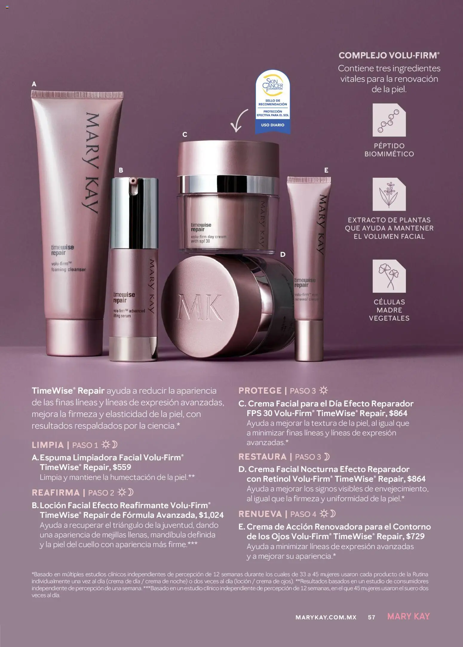 Nuevas ofertas de Mary Kay válidas en toda la República Mexicana desde el 01.04.2026. ¡Encuentra las mejores ofertas en Catálogo Mary Kay Abril 2026! | Página: 57 | Productos: Serum, Crema, Contorno, Loción
