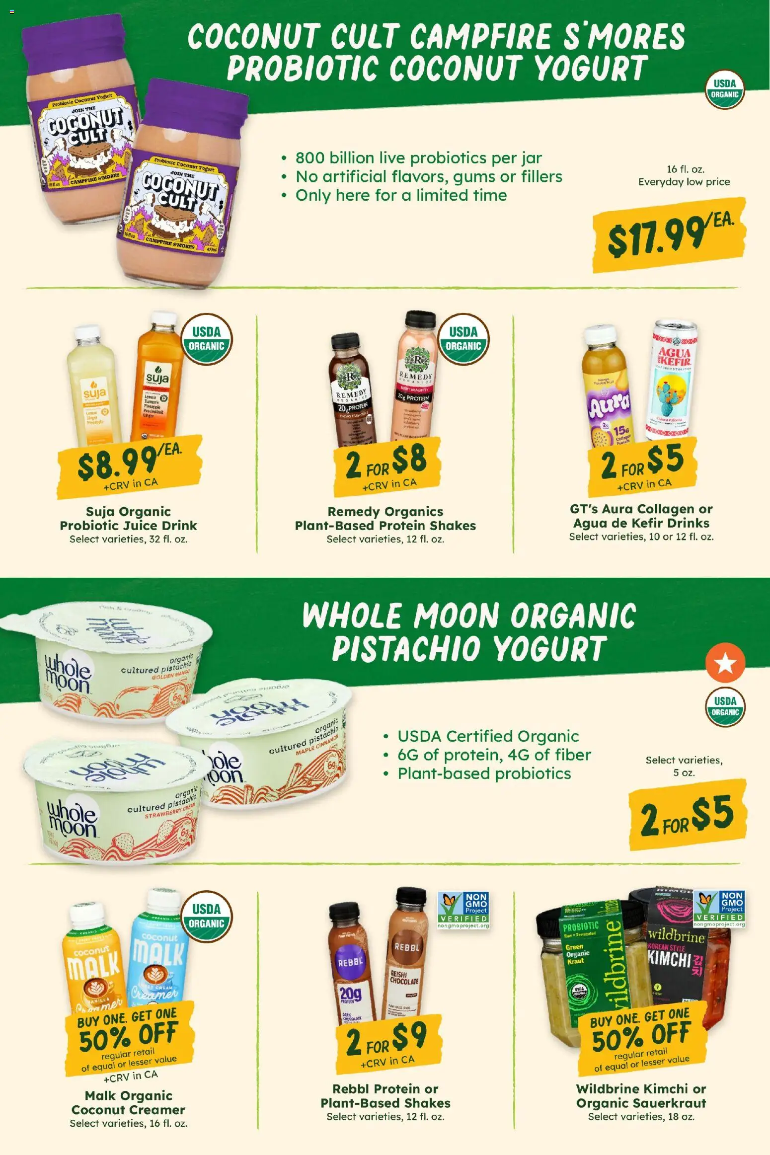 Sprouts Monthly Ad - valid from 09/23/2026 | Page: 28 | Products: Probiotics, Chocolate, Kimchi, Coconut