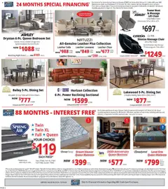 Preview of ABC Warehouse weekly ads valid from 09/27/2026 | Page: 4 | Products: Chair, Ottoman, Loveseat, Sectional