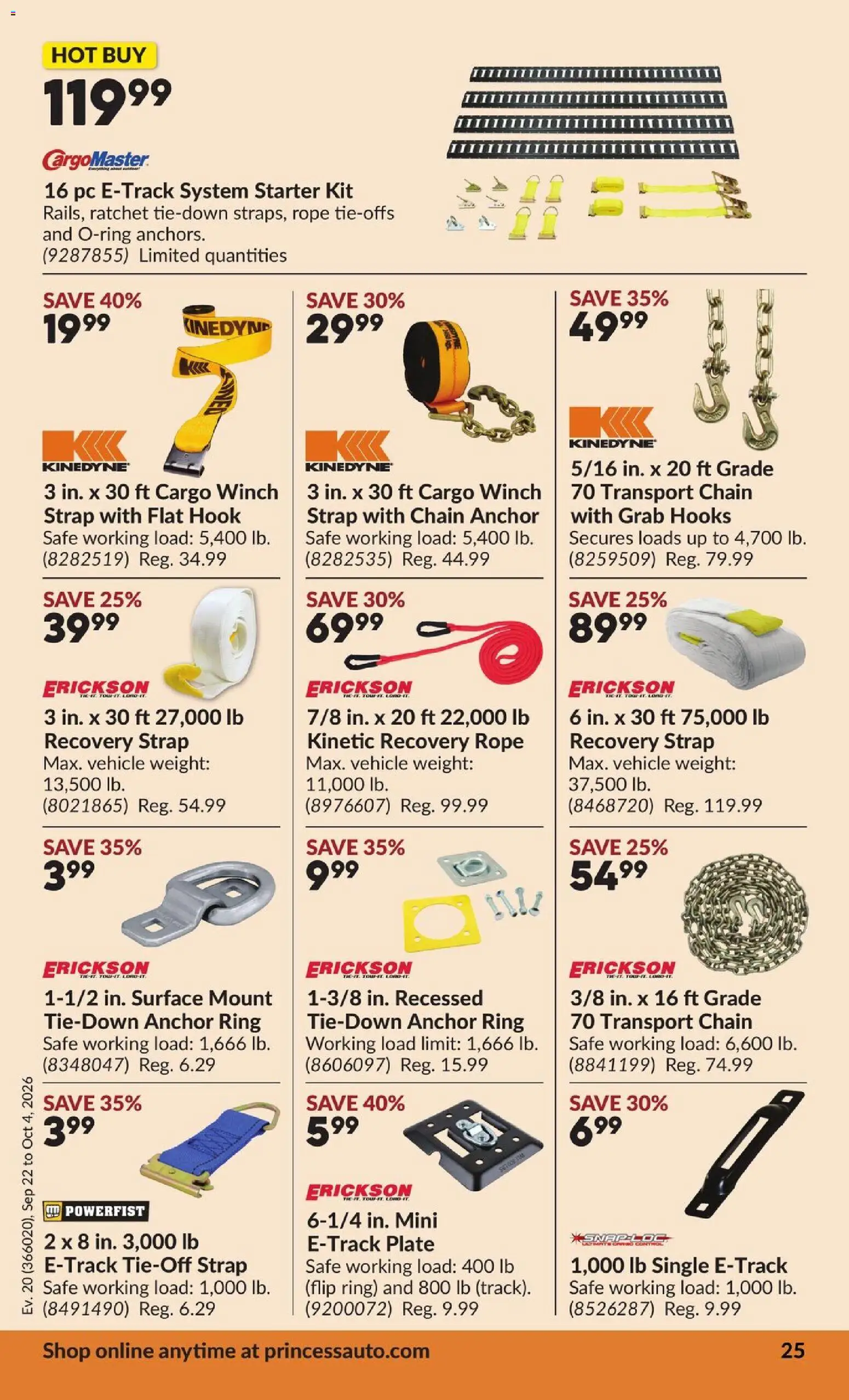 Princess Auto flyer valid from Sep 22, 2026 | Page: 30