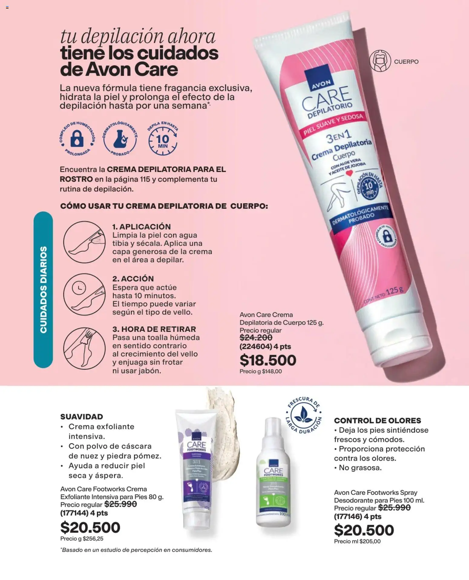 Avon revista - valida desde el 03/08/2026 | Página: 138 | Productos: Fragancia, Cáscara, Polvo, Crema depilatoria
