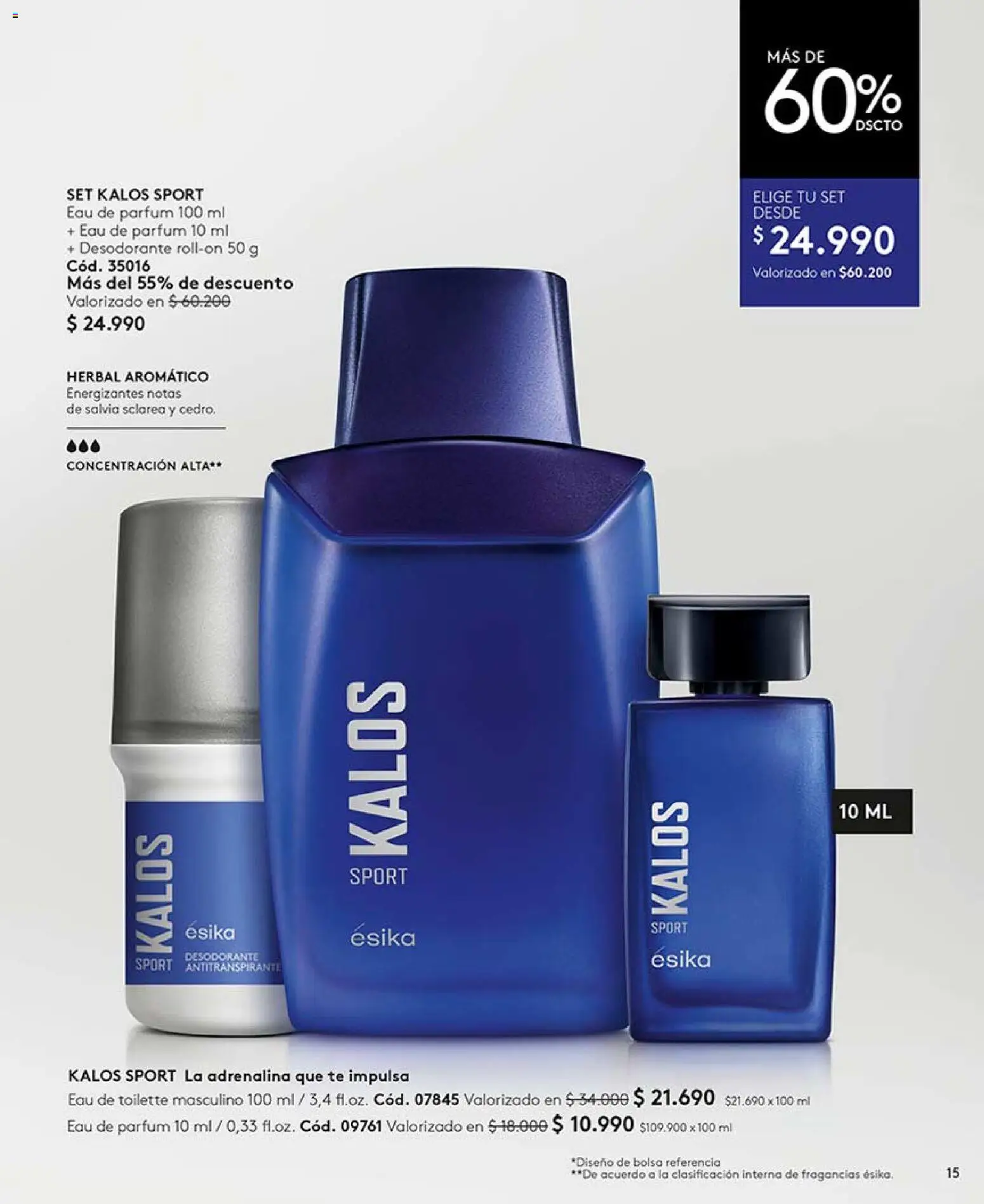 Catálogo Ésika Campaña 11 │ válido desde el 15.06.2026 | Página: 15 | Productos: Bolsa, Eau de toilette, Desodorante, Antitranspirante