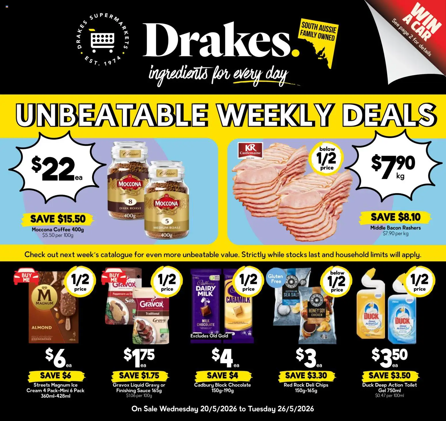 Drakes catalogue - valid from 20.05.2026 | Page: 1 | Products: Dairy, Duck, Chips, Sauce