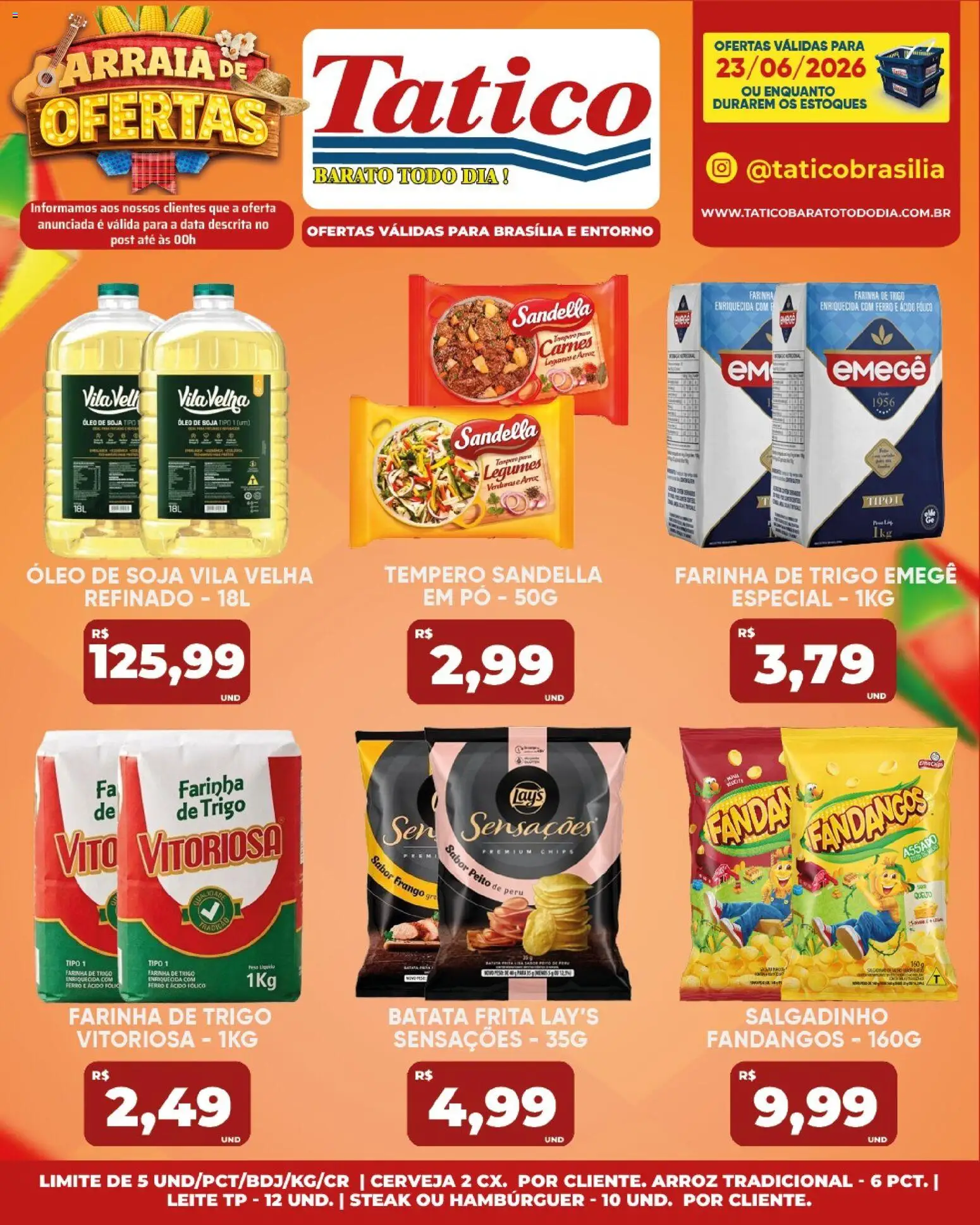Tatico Folheto - válido de 24/06/2026 | Página: 41 | Produtos: Leite, Óleo, Peito de peru, Arroz