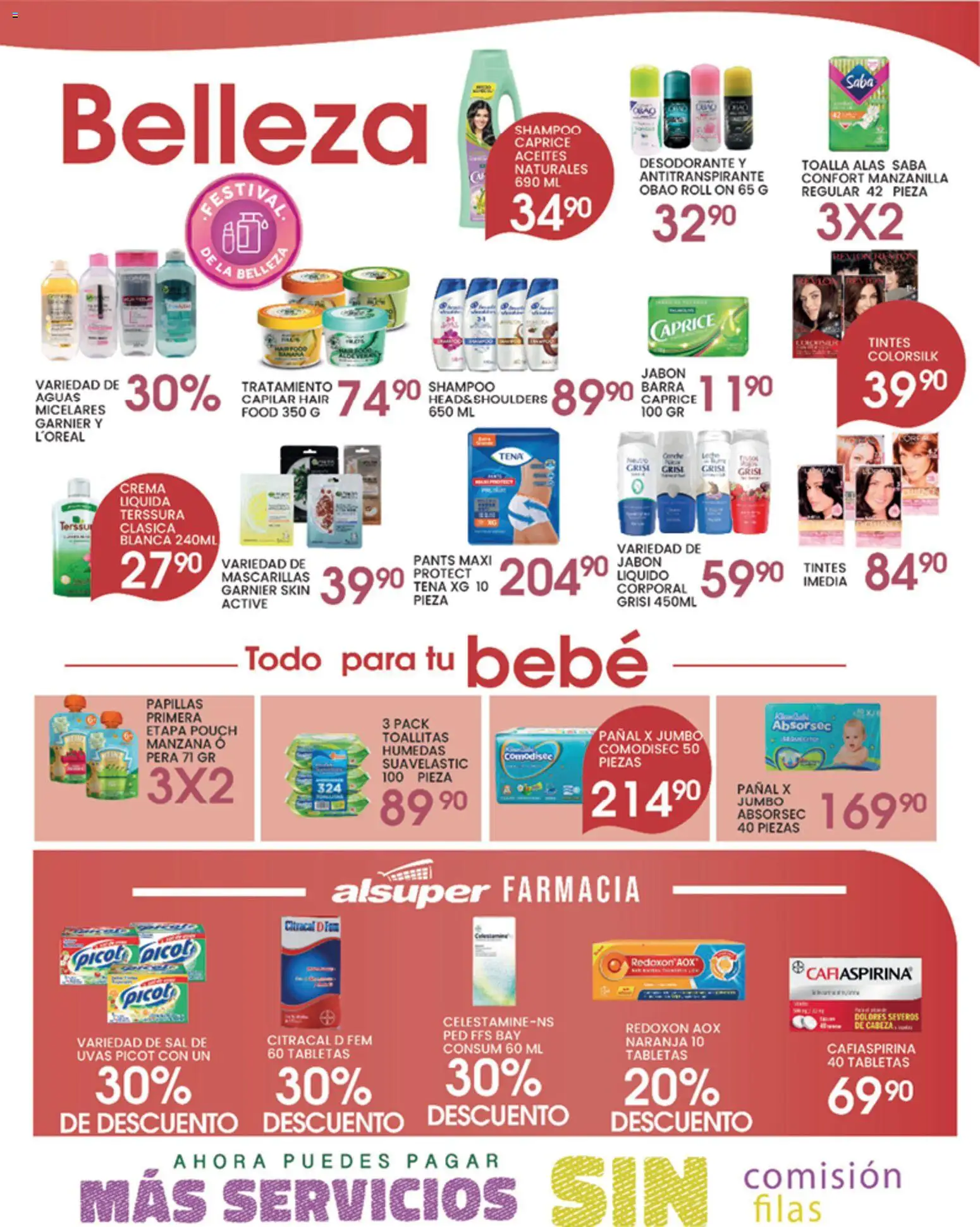 Nuevas ofertas de Alsuper válidas en toda la República Mexicana desde el 12.05.2026. ¡Encuentra las mejores ofertas en Alsuper folleto Chihuahua-Ciudad! | Página: 4 | Productos: Pera, Crema, Toalla, Barra
