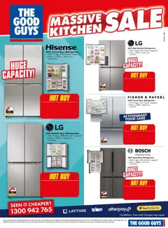 Preview of The Good Guys MKS - valid from 09/07/2026 | Page: 13 | Products: Door, Freezer, Refrigerator