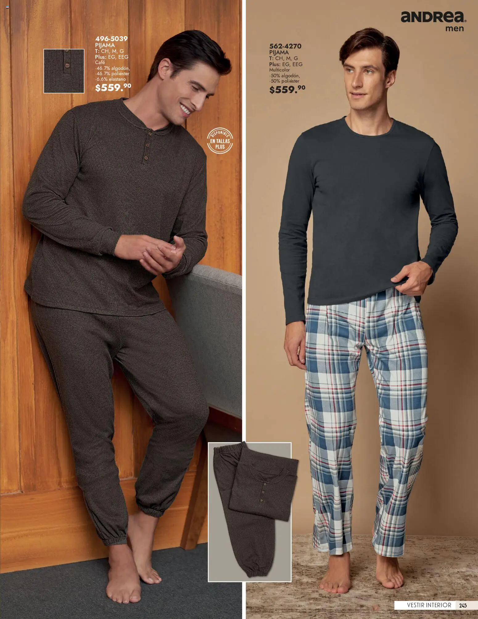 Nuevas ofertas de Andrea válidas en toda la República Mexicana desde el 23/08/2026. ¡Encuentra las mejores ofertas en Andrea catálogo Vestir Caballero! | Página: 87 | Productos: Pijama, Café