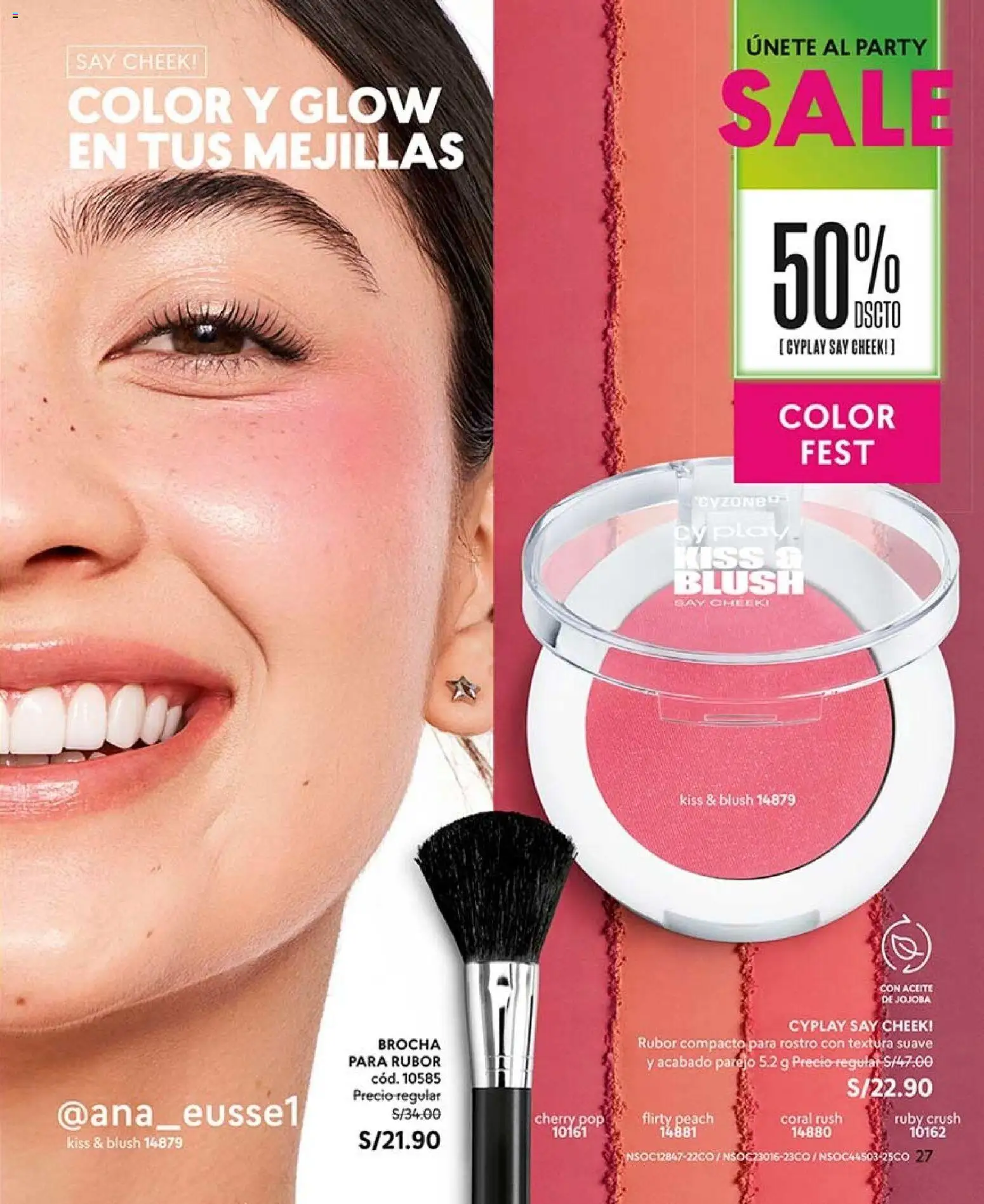 Catálogo CyZone válido desde 20/06/2026 | Página: 27 | Productos: Brocha, Aceite, Rubor